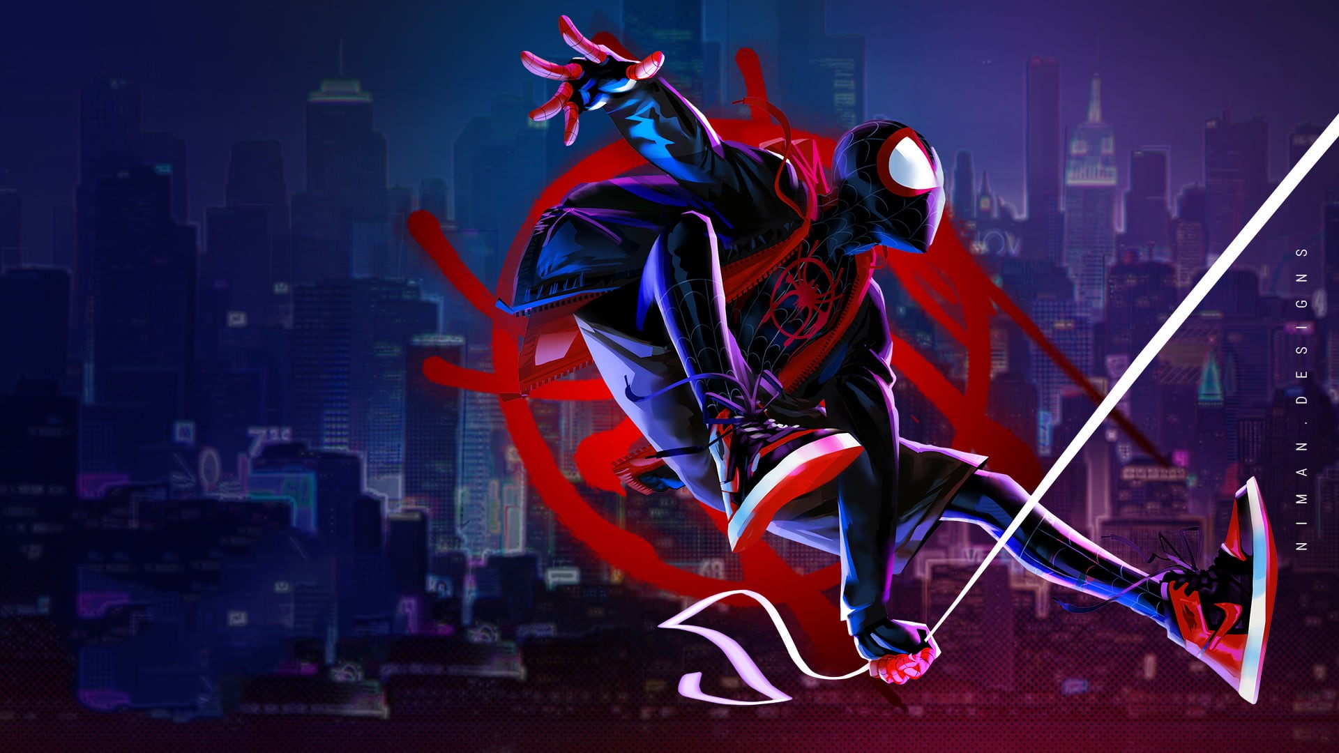 Spider-Man, 1080P, Movie, Spider-Man: Into The Spider-Verse, Miles Morales, HD Wallpaper