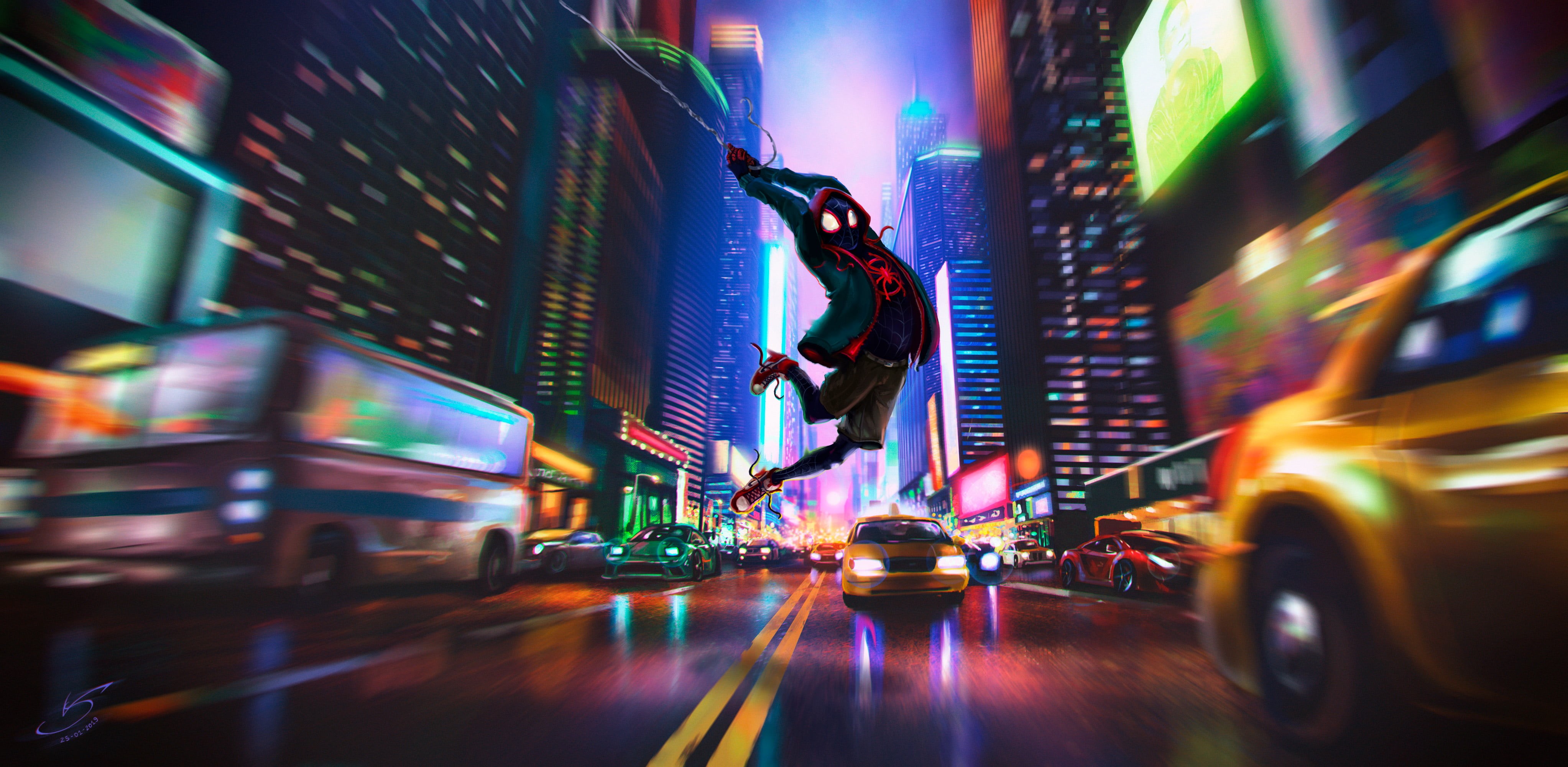 Spider-Man: Into The Spider-Verse, 4K, Spider-Man, Movie, Miles Morales, HD Wallpaper