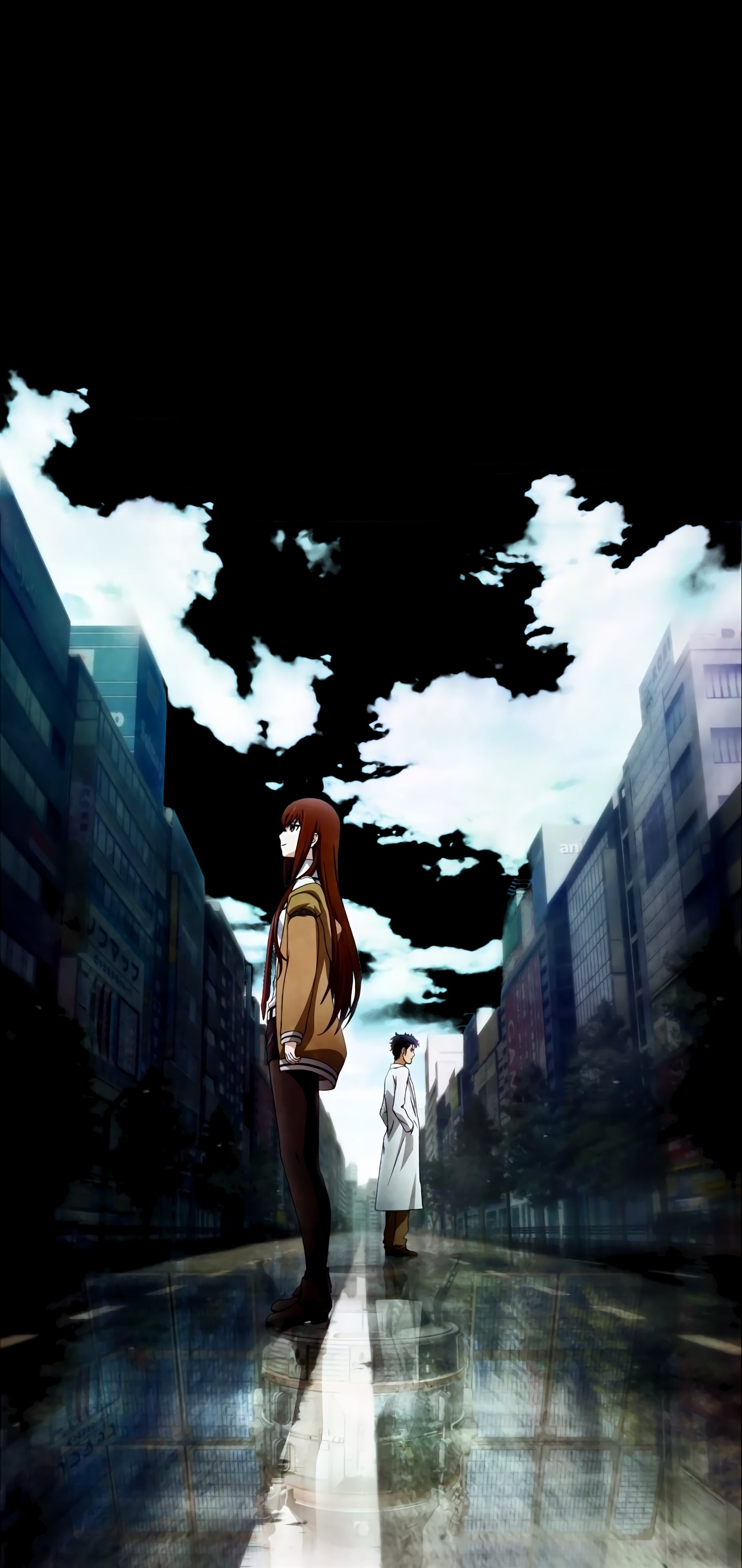 2K, amoled, Steins;Gate, Okabe Rintarou, dark, vertical, Phone HD Wallpaper