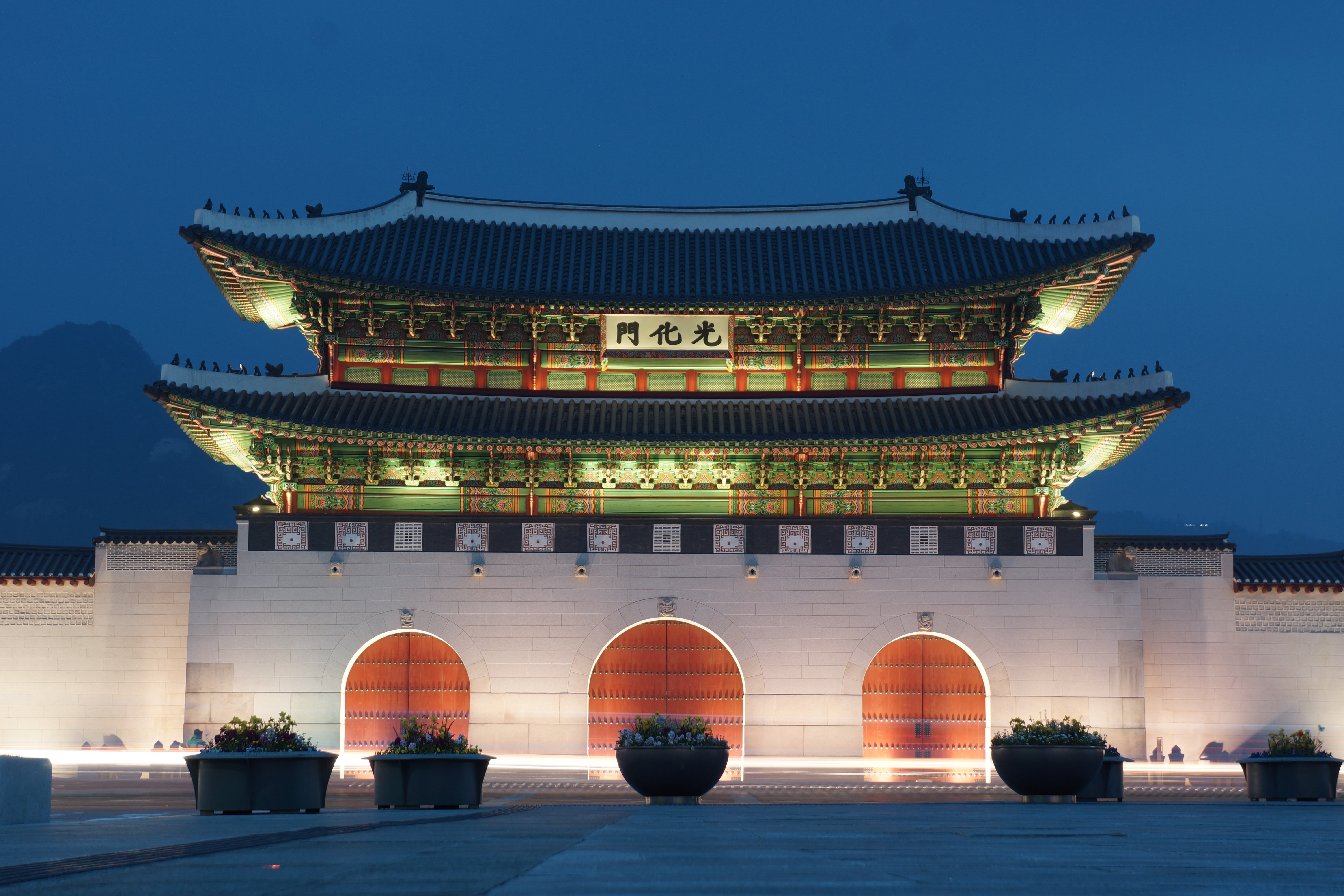 seoul, asia, gyeongbok palace, tourism, forbidden city, city, architecture, belief, story, pagoda, cultures, religion, travel, 5K, gwanghwamun, government, HD Wallpaper