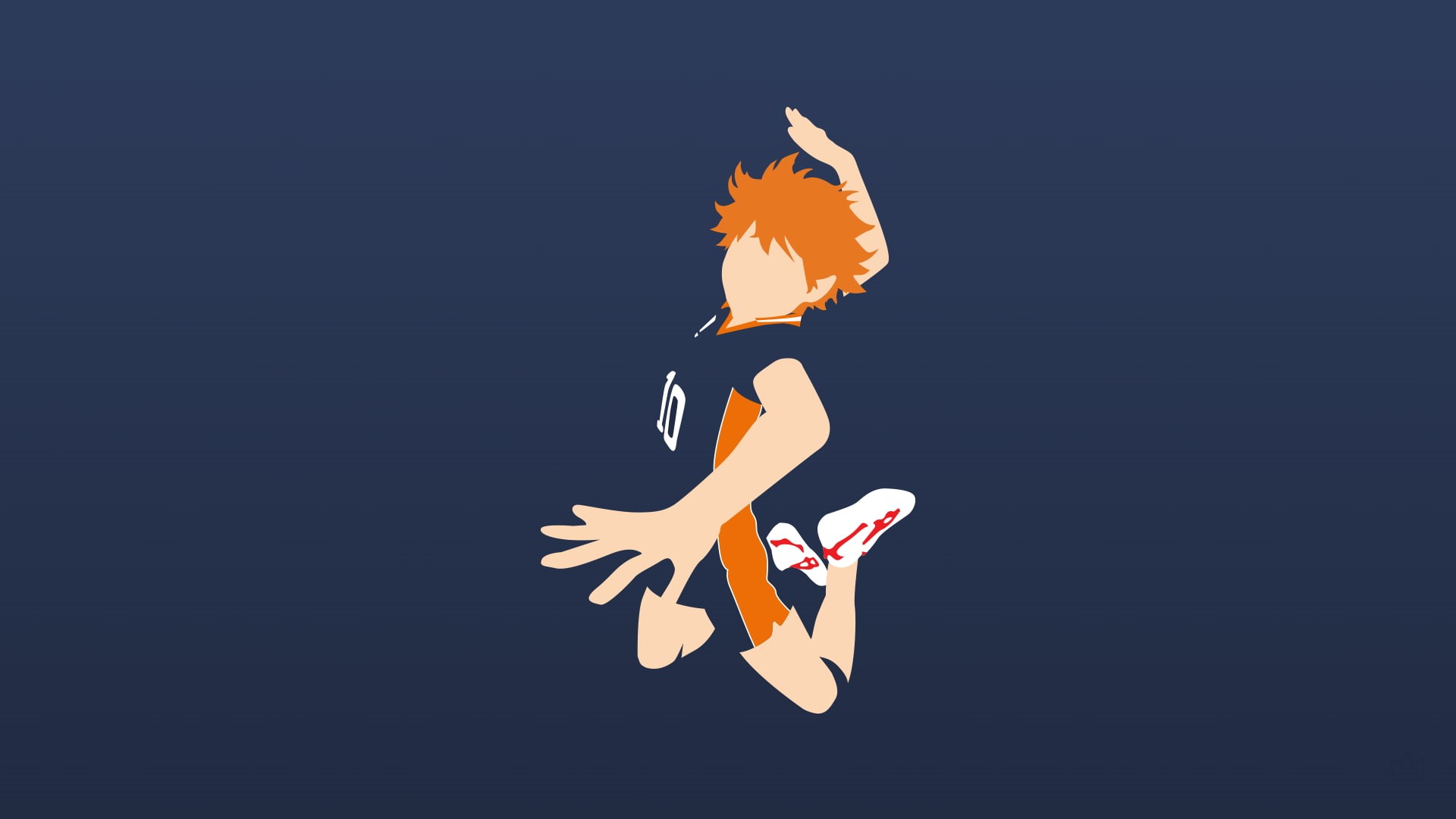 orange color, representation, indoors, shape, animal wing, Hinata Shouyou, anime boys, nature, Haikyuu!!, flying, bird, no people, black background, studio shot, HD Wallpaper