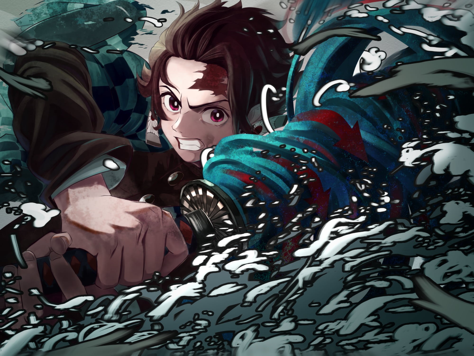 Tanjirou Kamado, 1080P, Anime, Demon Slayer: Kimetsu no Yaiba, HD Wallpaper