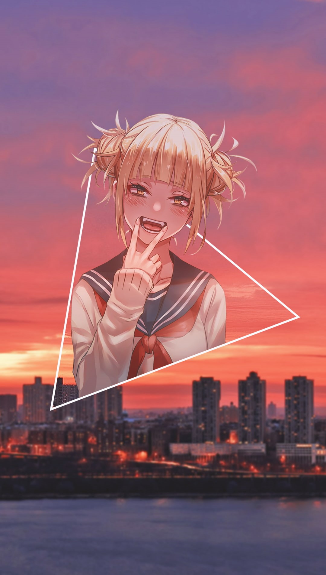 picture-in-picture, anime girls, Himiko Toga, 720P, anime, Phone HD Wallpaper