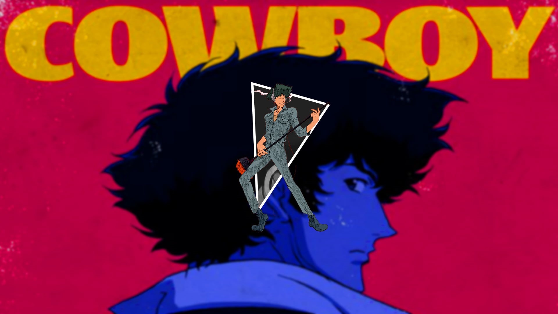 piture in picture, Spike Spiegel, picture-in-picture, 1080P, Faye Valentine, Cowboy Bebop, HD Wallpaper