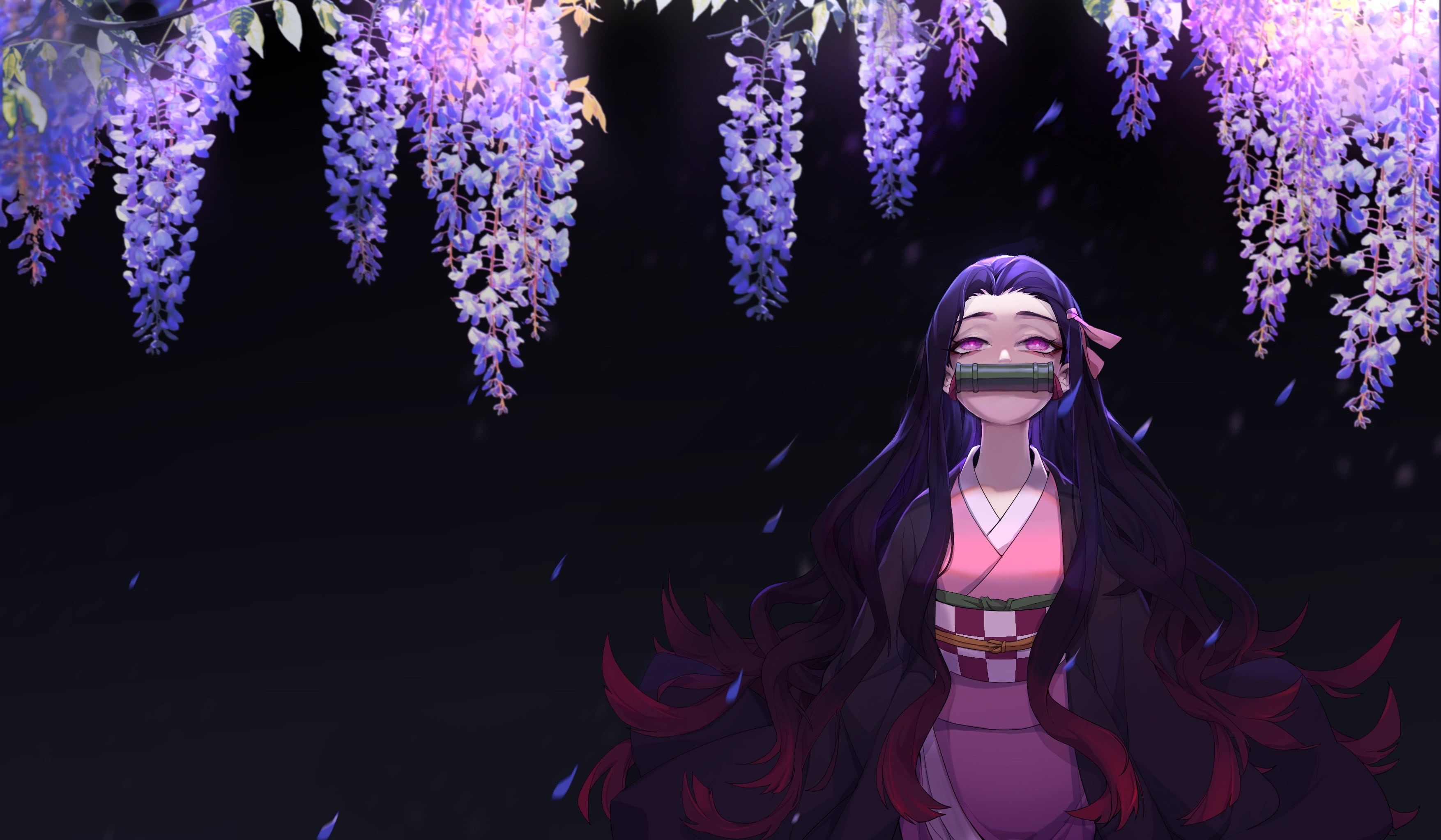 Anime, Demon Slayer: Kimetsu no Yaiba, Nezuko Kamado, 2K, HD Wallpaper