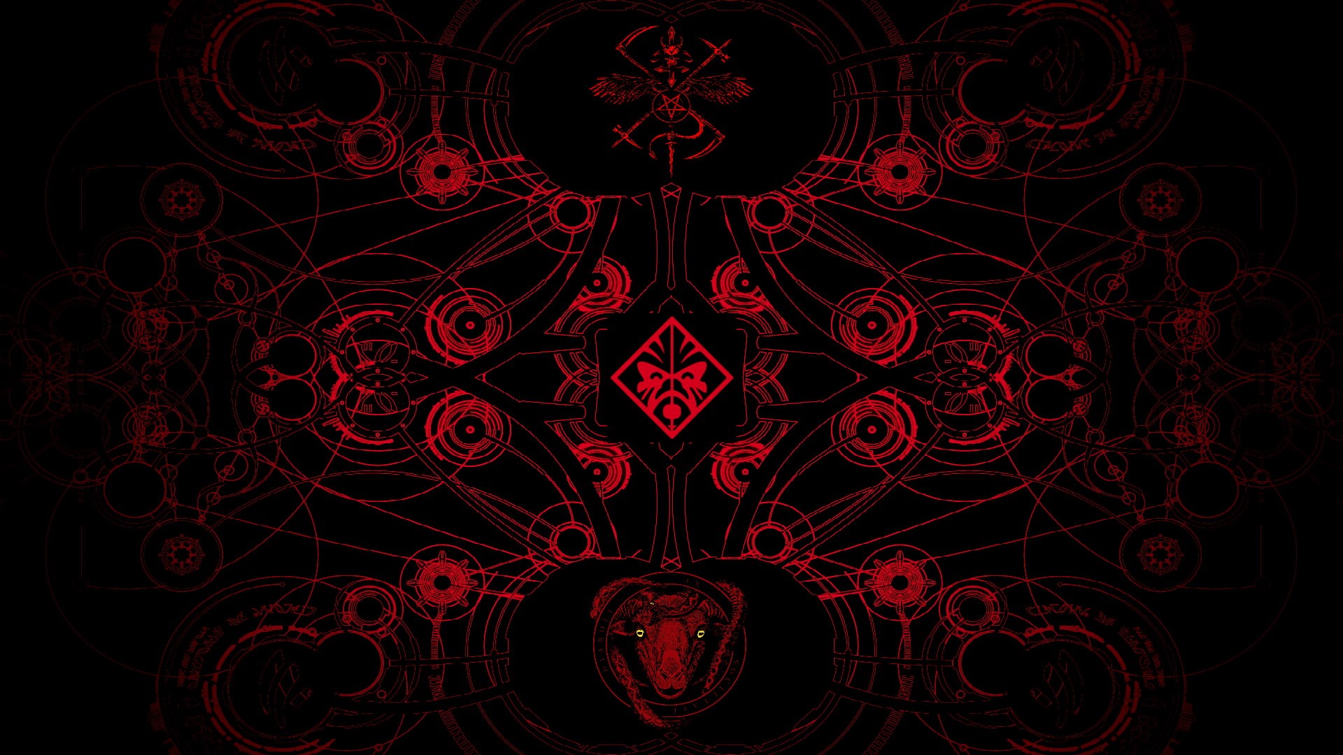 abstract, Red and Black, HP Omen, 1080P, Satan, HD Wallpaper