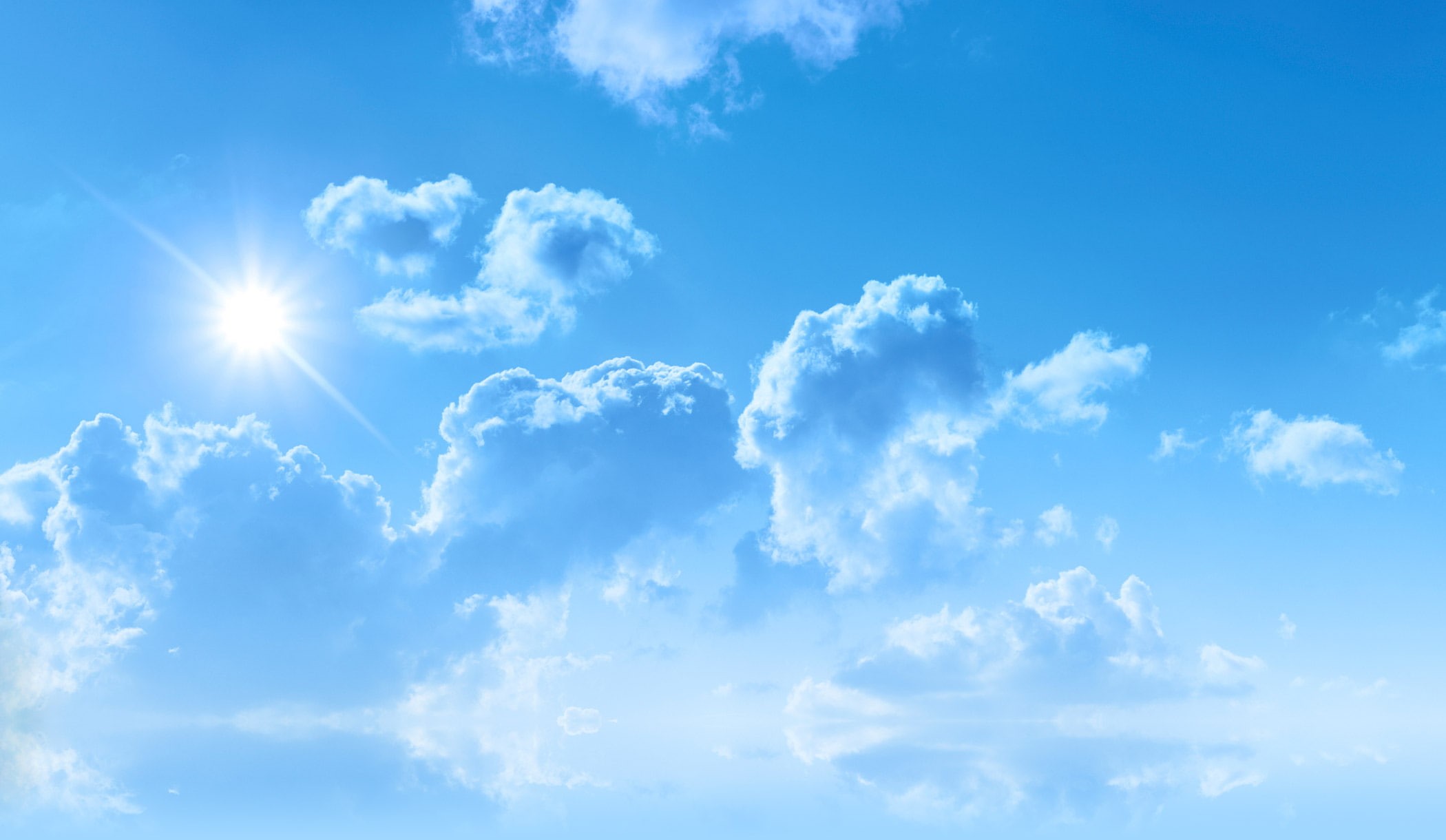 tranquil scene, sunlight, 1080P, sky, tranquility, nature, cloudscape, beauty in nature, brightly lit, naturaleza, sun, scenics - nature, backgrounds, HD Wallpaper