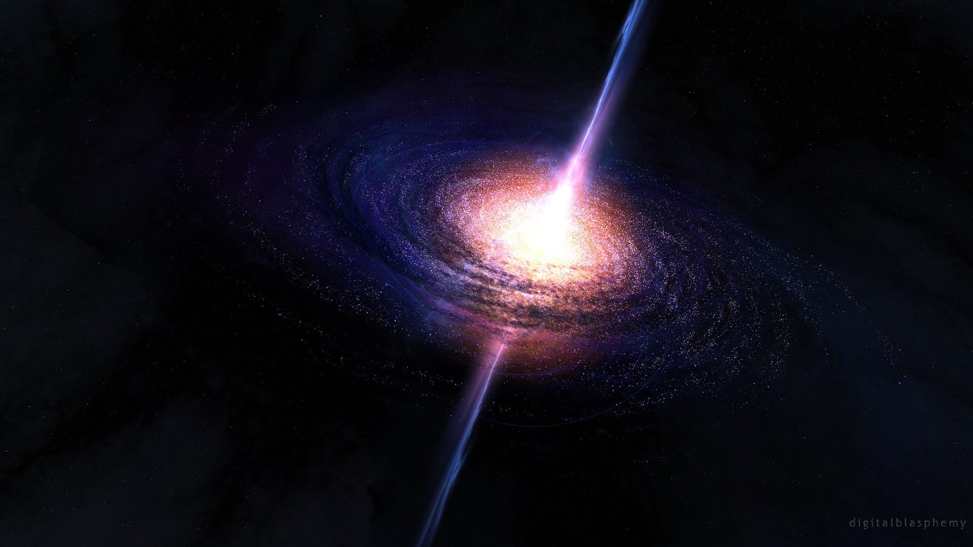 black background, no people, blue, space art, planet - space, 1080P, satellite view, nature, light - natural phenomenon, exploding, solar, space, galaxy, HD Wallpaper