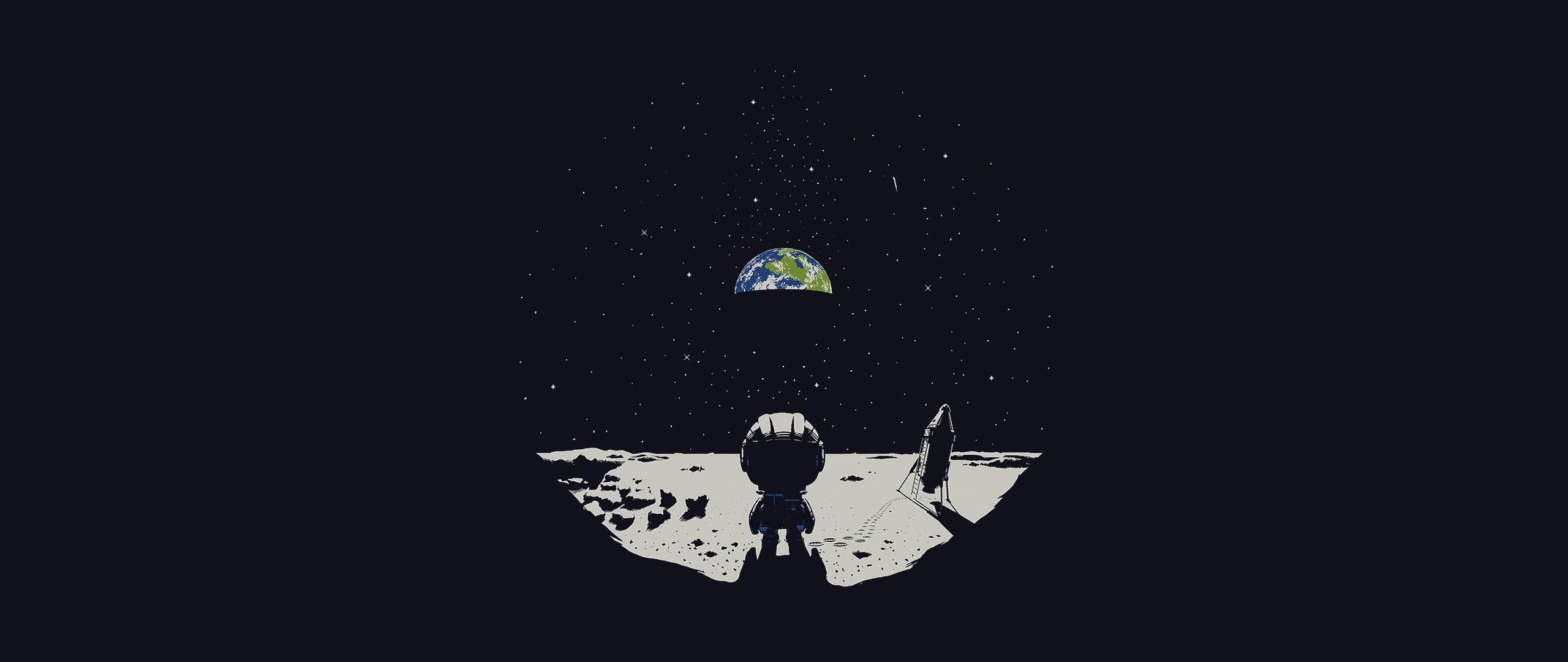 astronomy, transportation, ultra-wide, ultrawide, space, copy space, 2K, symbol, no people, night, Earth, outer, rocket, sign, city, dark, computer Graphic, HD Wallpaper