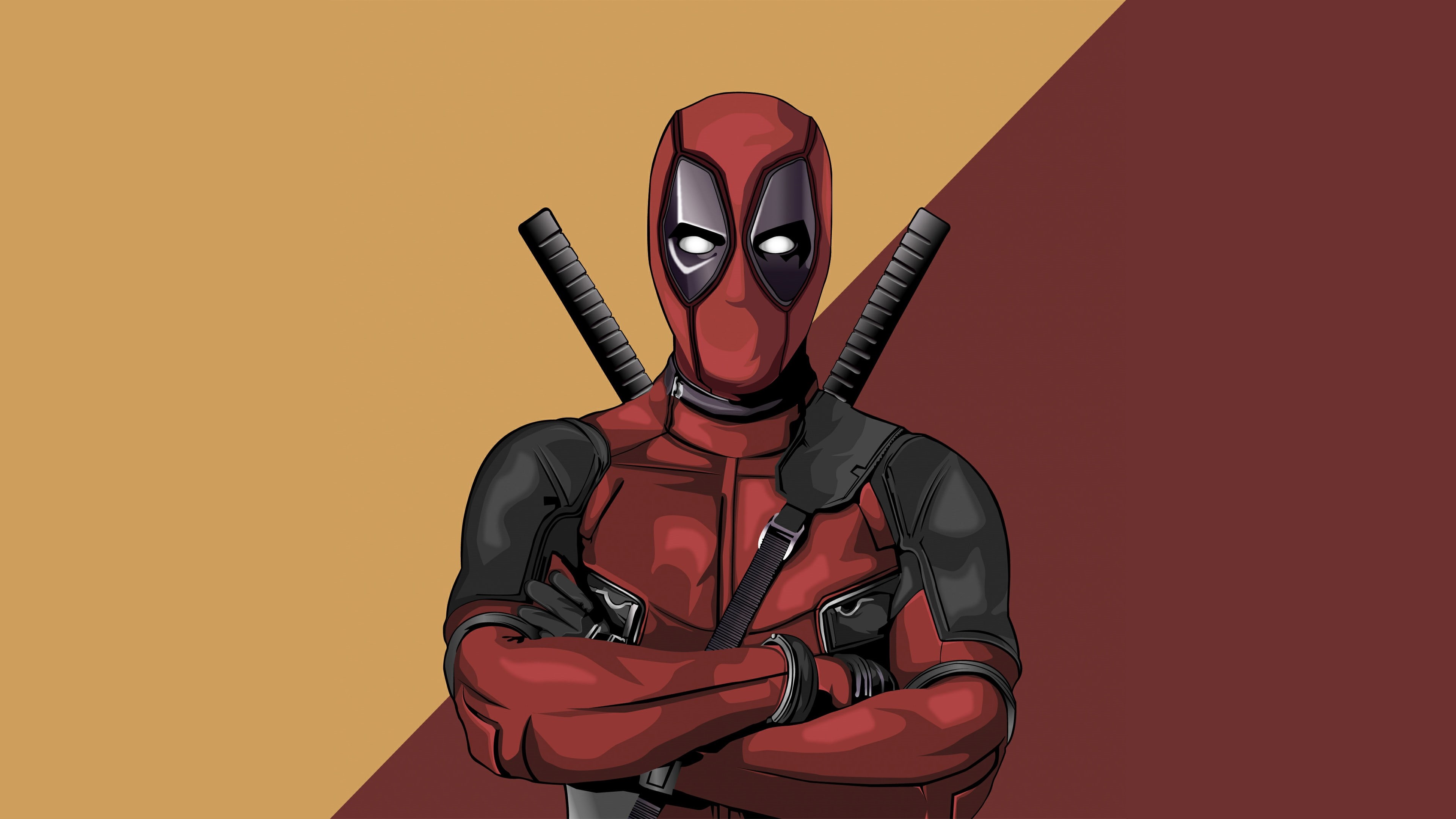 hd, superheroes, artwork, 4k, vector, behance, deadpool, 4K, digital art, HD Wallpaper
