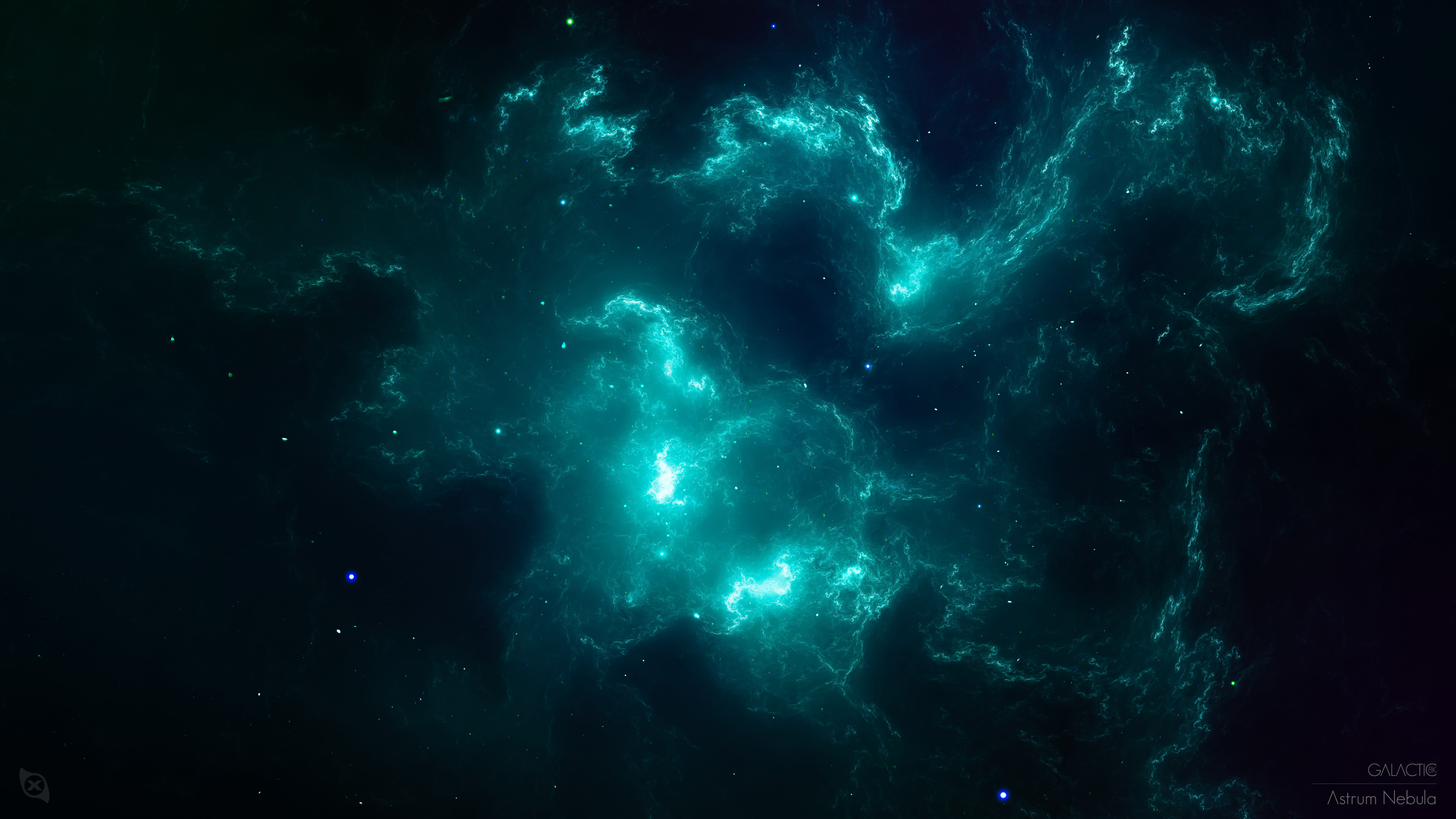 8K, Turquoise, 8K, 4K, Nebula, Teal, HD Wallpaper