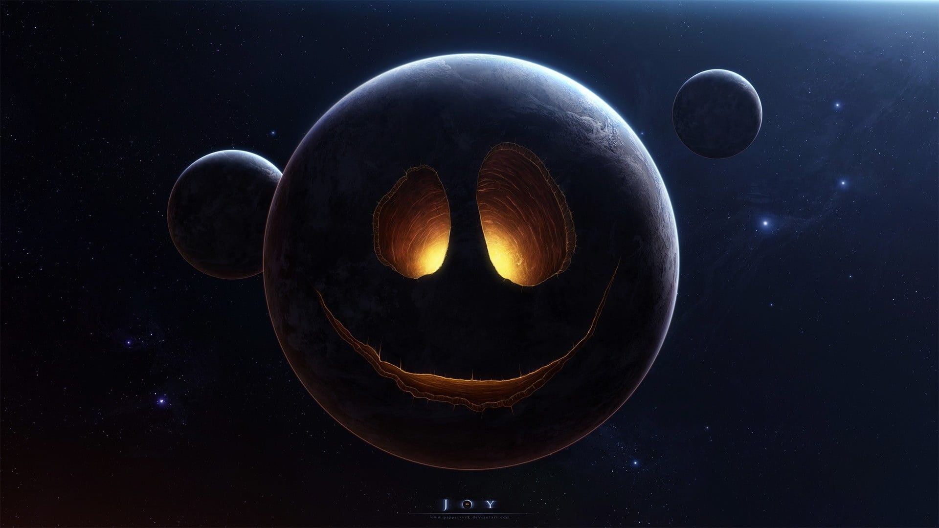 mouth, orbiting, space and astronomy, eclipse, nature, planet, stars, no people, star - space, spacescapes, galaxy, face, gray, digital composite, black, HD Wallpaper