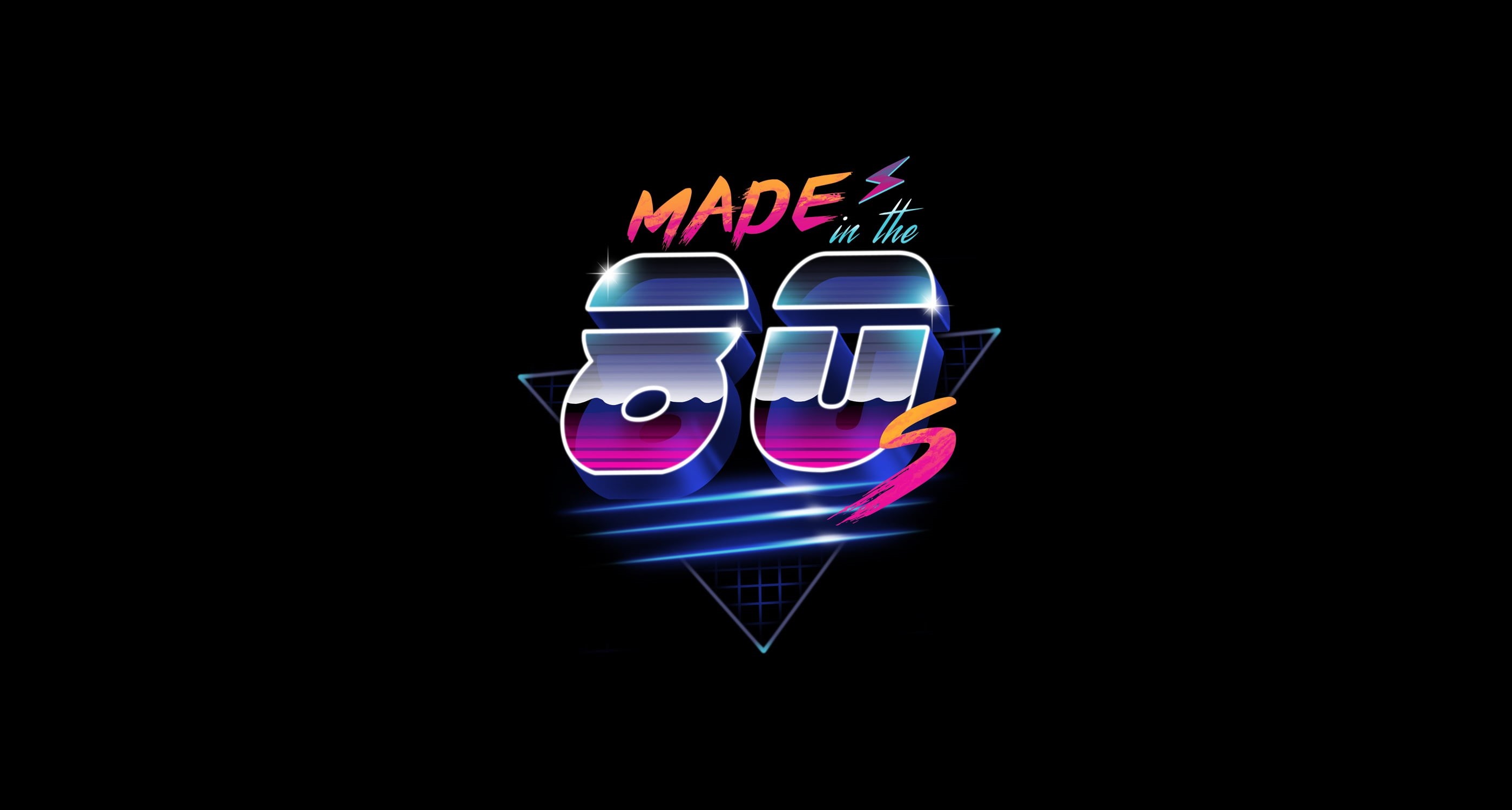 Retrouve, Synth, Synthwave, New Retro Wave, 80s, Retrowave, Minimalism, Neon, Made in the 80s, Background, Sintav, 2K, 80s, HD Wallpaper