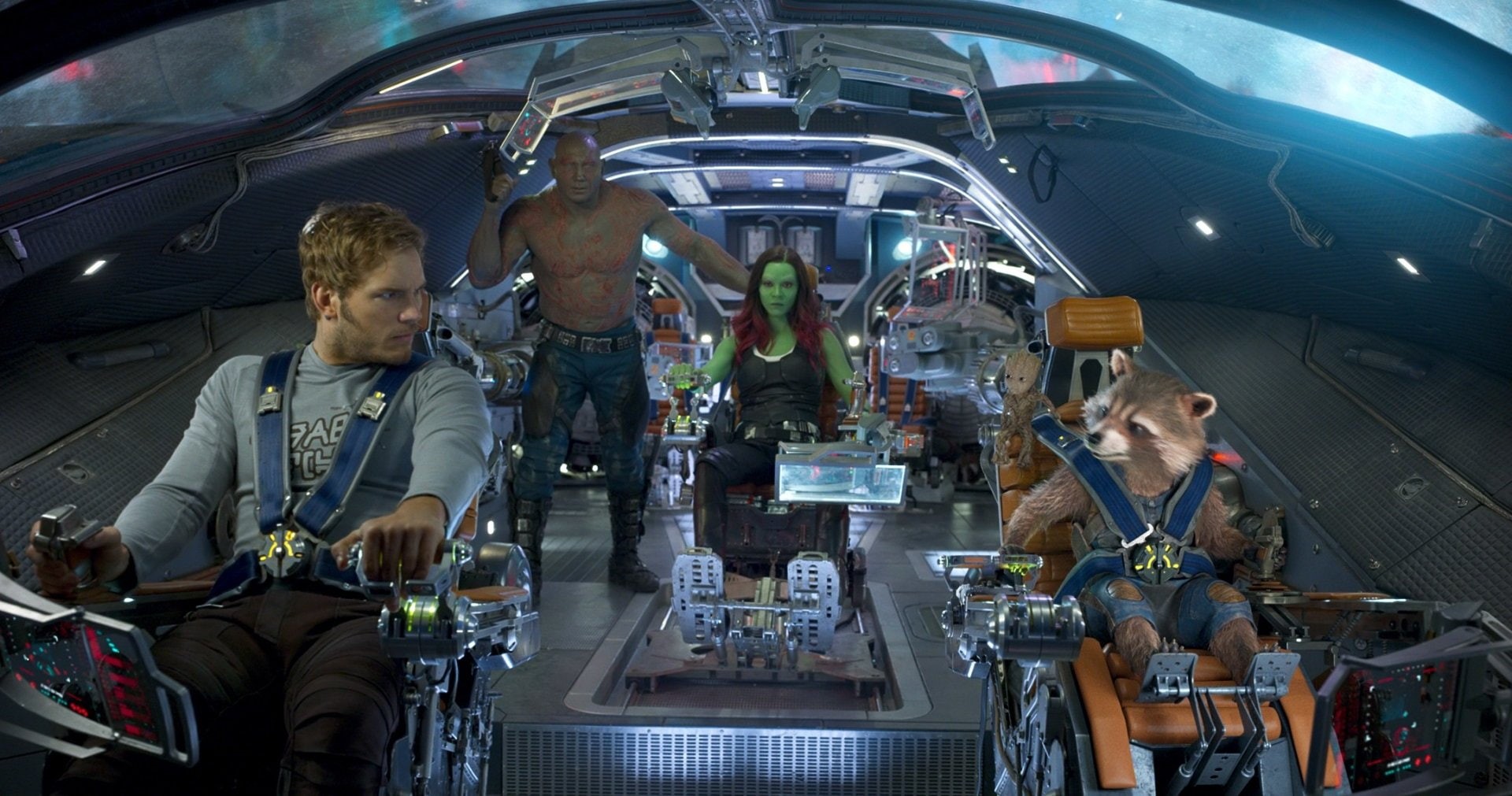 Guardians of the Galaxy Vol. 2, Drax The Destroyer, 1080P, Chris Pratt, Movie, Baby Groot, Rocket Raccoon, Gamora, Star Lord, HD Wallpaper
