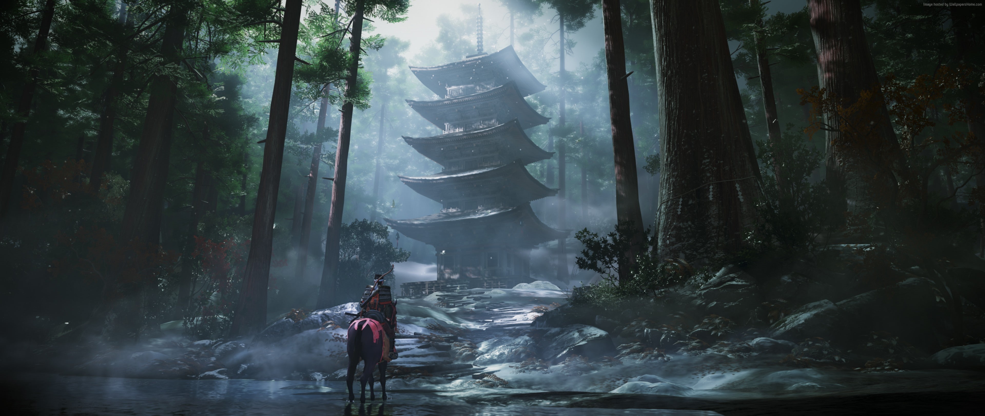 screenshot, 2K, 4K, Ghost of Tsushima, HD Wallpaper