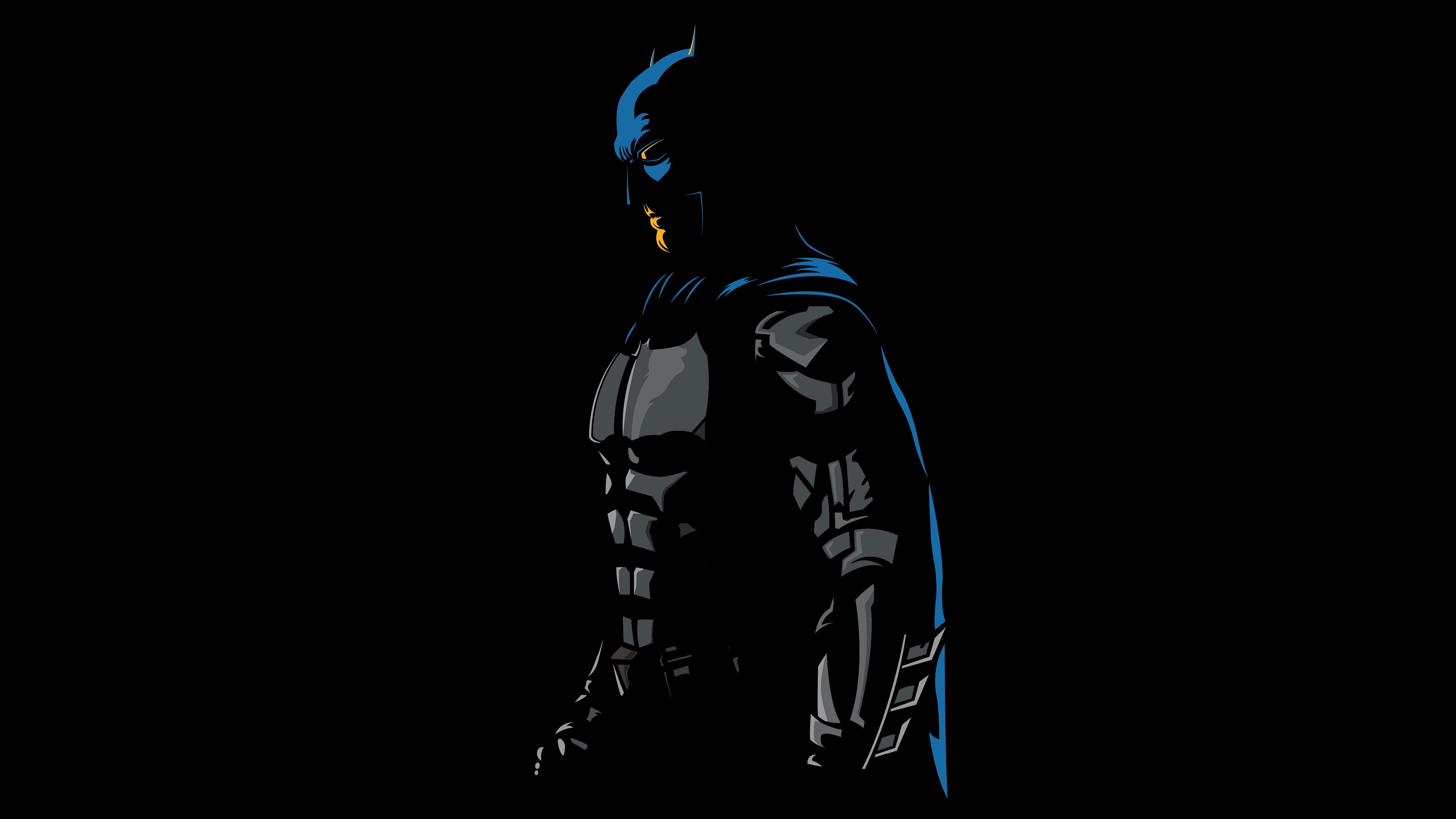 studio shot, copy space, still life, human representation, digital art, standing, batman, superheroes, male likeness, dark, art and craft, 4K, representation, HD Wallpaper