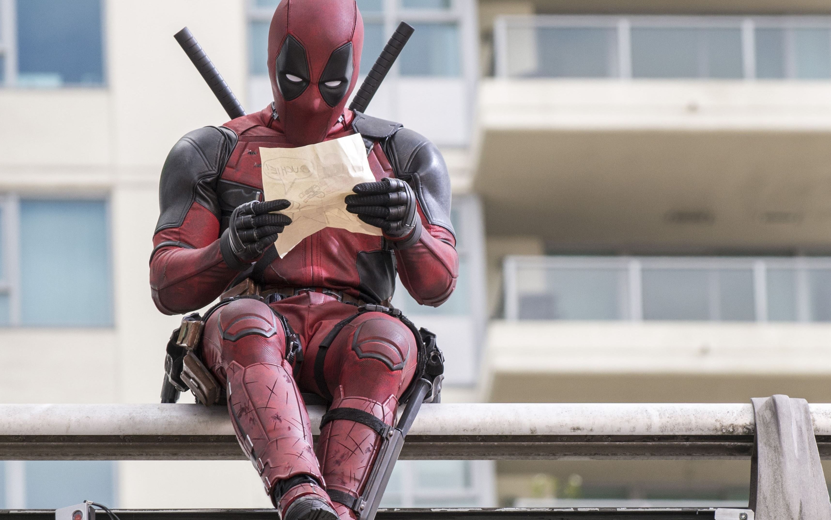 headwear, marvel, aggression, unrecognizable person, Ryan Reynolds, protection, security, real people, architecture, Marvel Comics, building exterior, day, HD Wallpaper