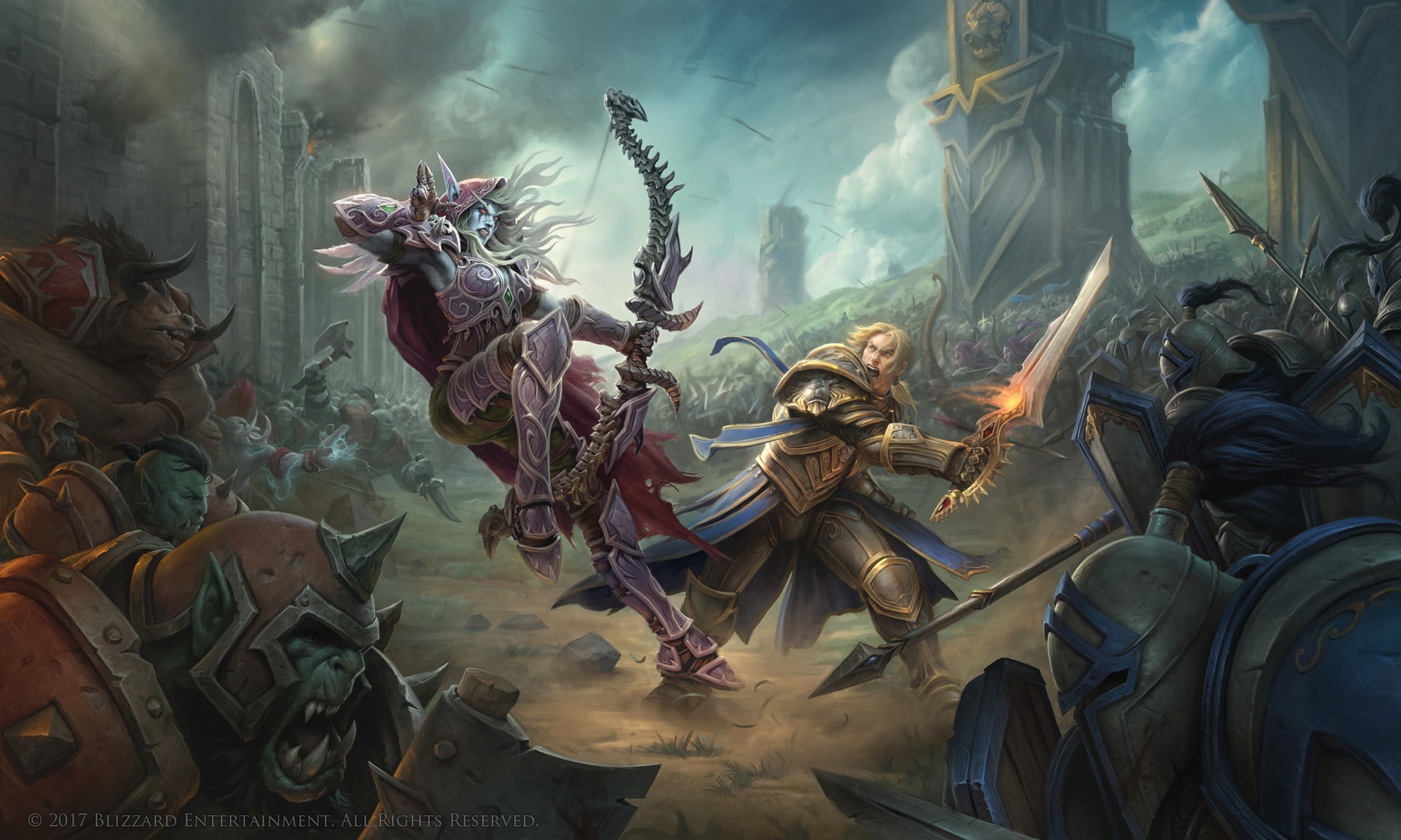 World of Warcraft: Battle for Azeroth, human representation, Sylvanas Windrunner, art and craft, belief, architecture, built structure, no people, statue, HD Wallpaper