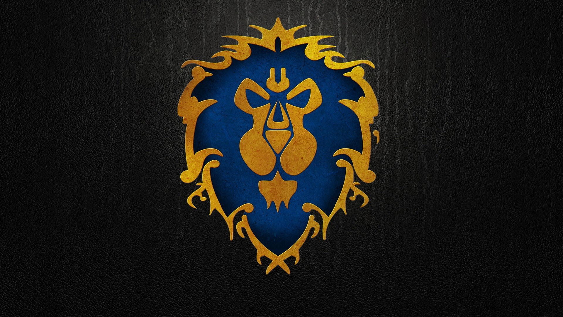 Alliance, logo, symbol, design, creativity, architecture, backgrounds, close-up, black color, art and craft, video games, crown, no people, Warcraft, blue, HD Wallpaper