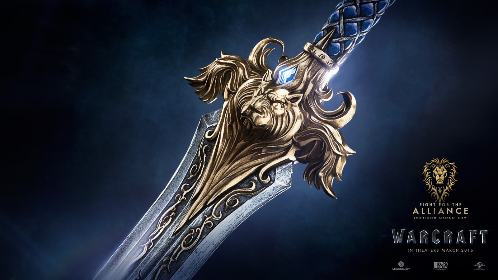architecture, sculpture, close-up, metal, animal, sky, warcraft, low angle view, night, blue, travel destinations, gold, Wow Movie, sword, animal representation, HD Wallpaper