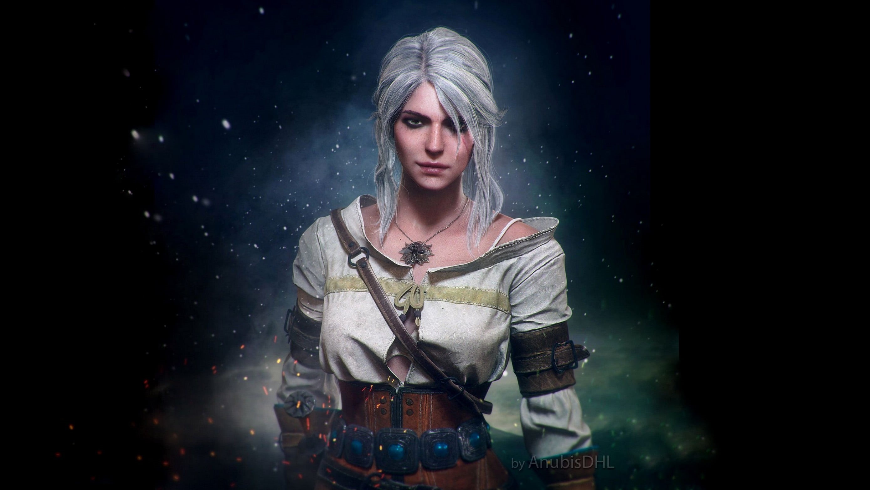 video games, Ciri, 2K, video game girls, fantasy girl, video game art, The Witcher 3: Wild Hunt, HD Wallpaper
