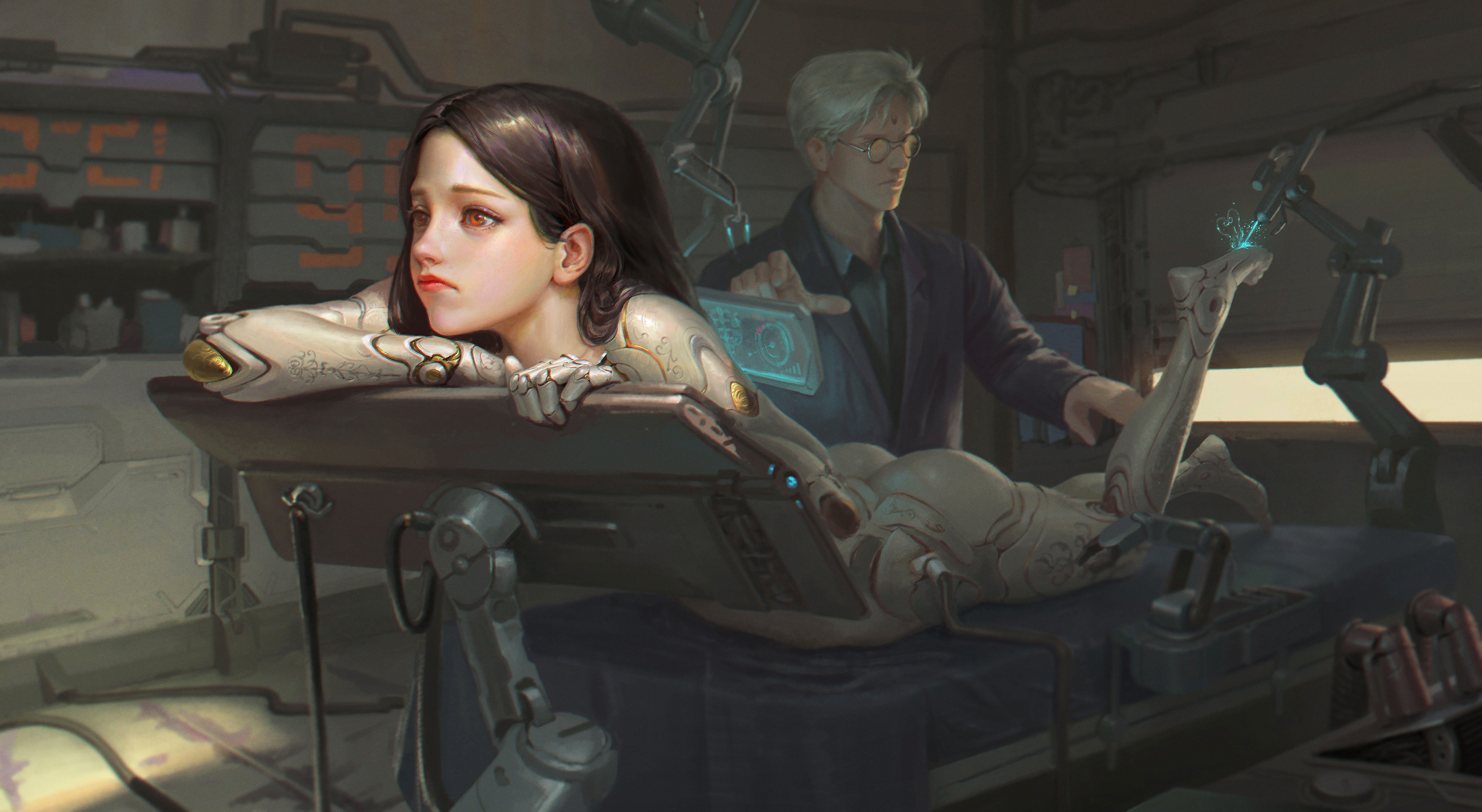 Alita, 5K, artwork, Alita: Battle Angel, HD Wallpaper