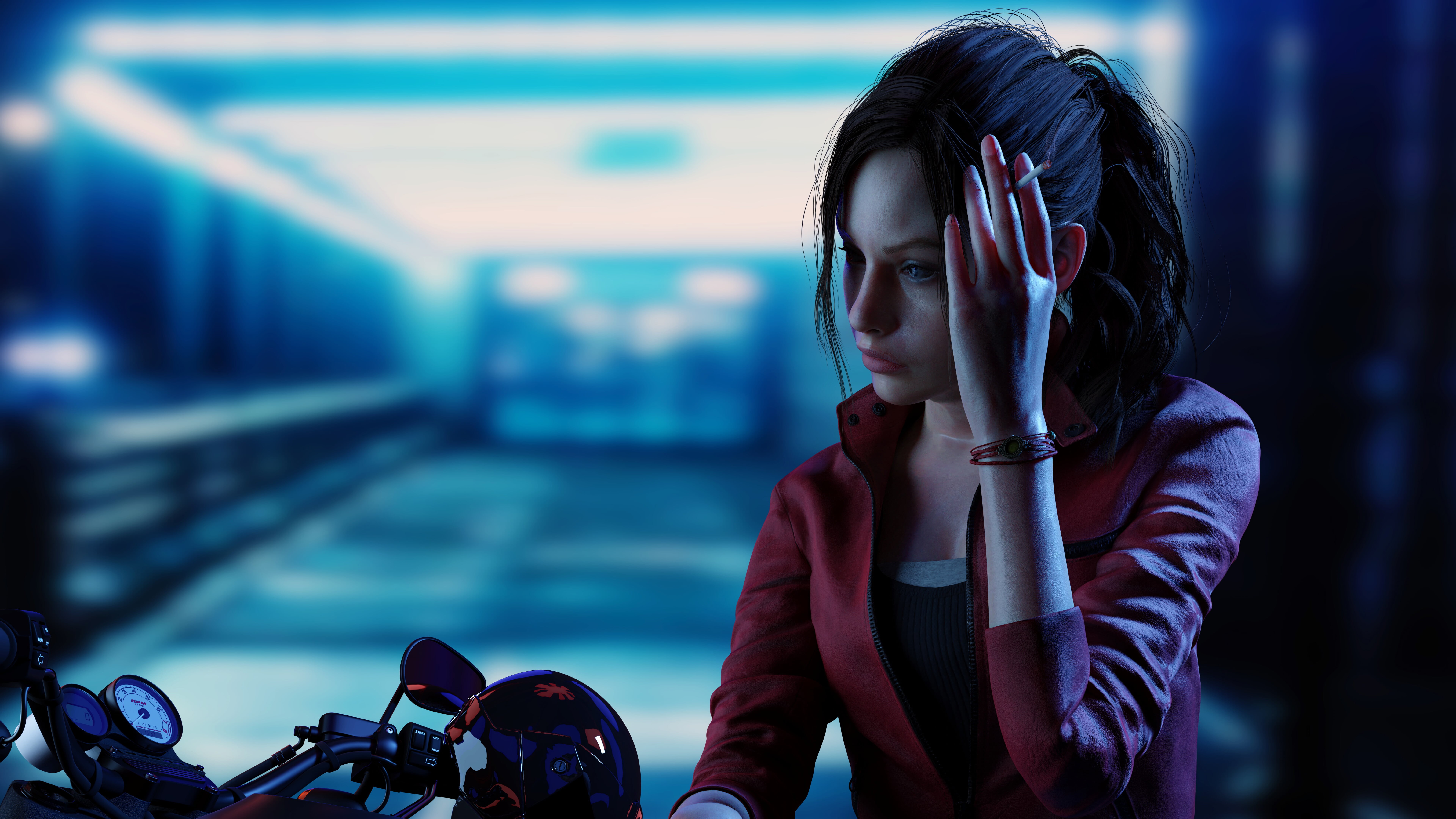 video game characters, Resident Evil 2 Remake, Resident Evil 2, Claire Redfield, video game girls, Video Game Horror, video game art, Resident Evil, 8K, HD Wallpaper