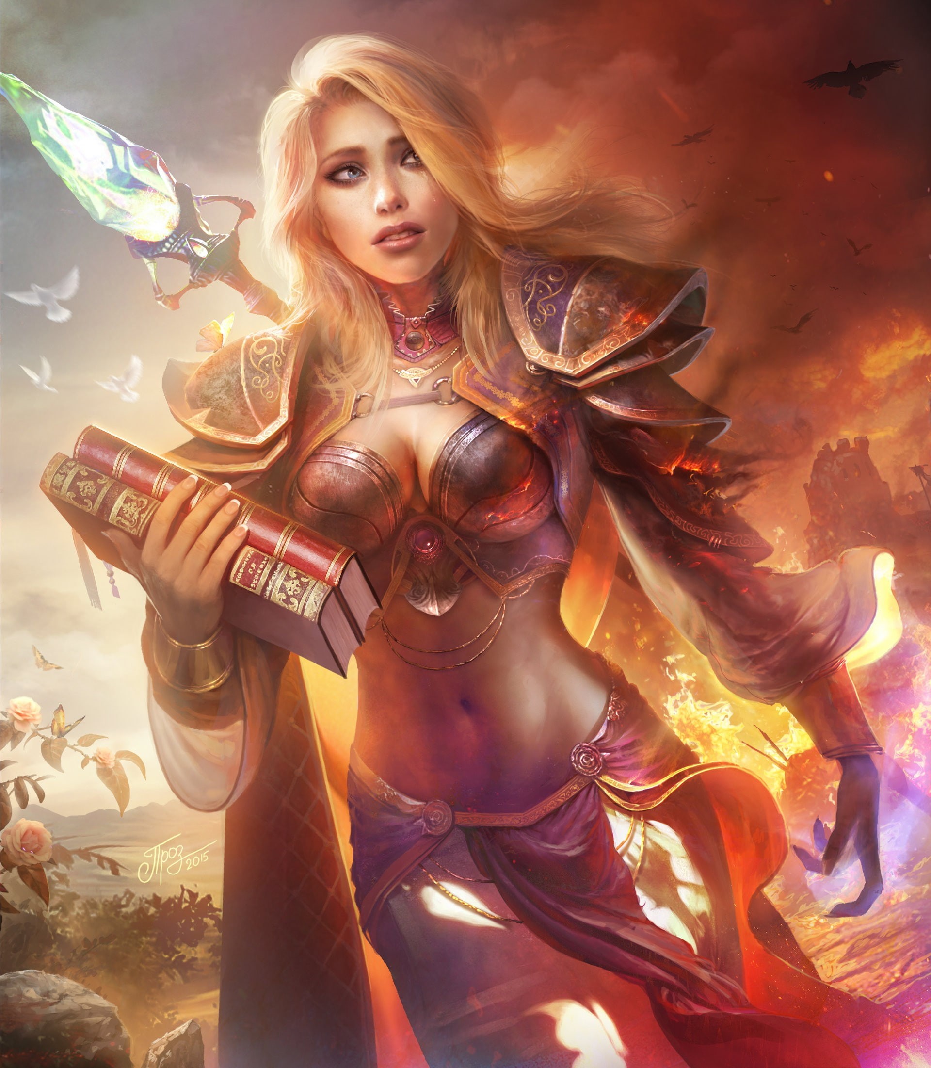fantasy art, Dmitry Prozorov, World of Warcraft, 1080P, Jaina Proudmoore, Phone HD Wallpaper