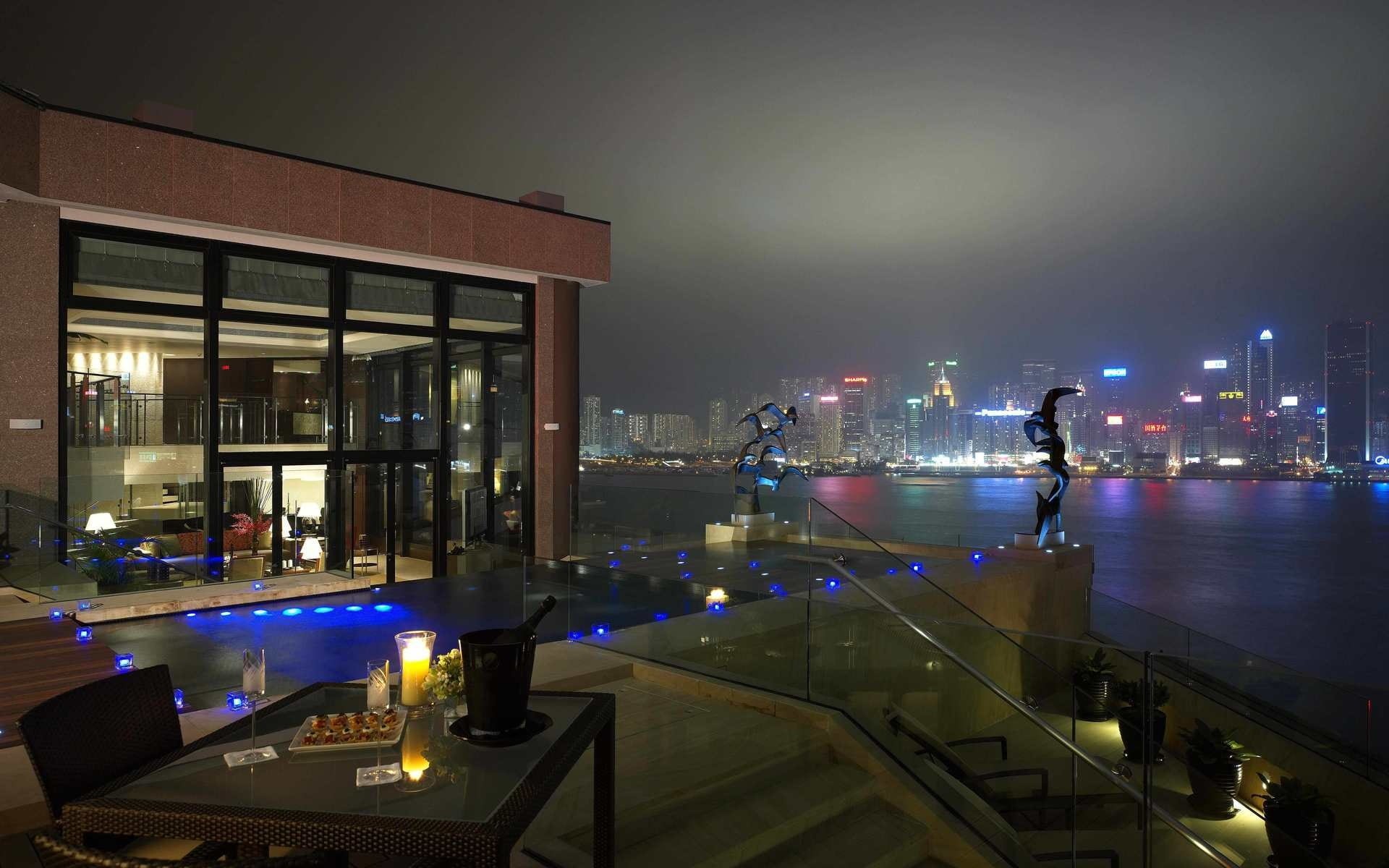 penthouse, apartment, balcony, 1080P, HD Wallpaper