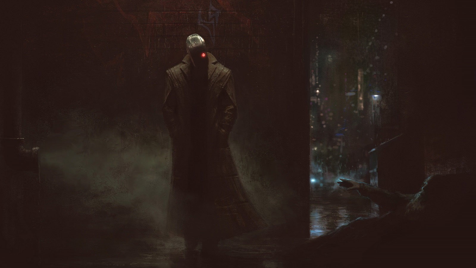 cyborg, men, digital composite, lighting equipment, danger, robot, mammal, s, one Person, bizarre, dark, 720P, spooky, depression - Sadness, dirty, adult, HD Wallpaper