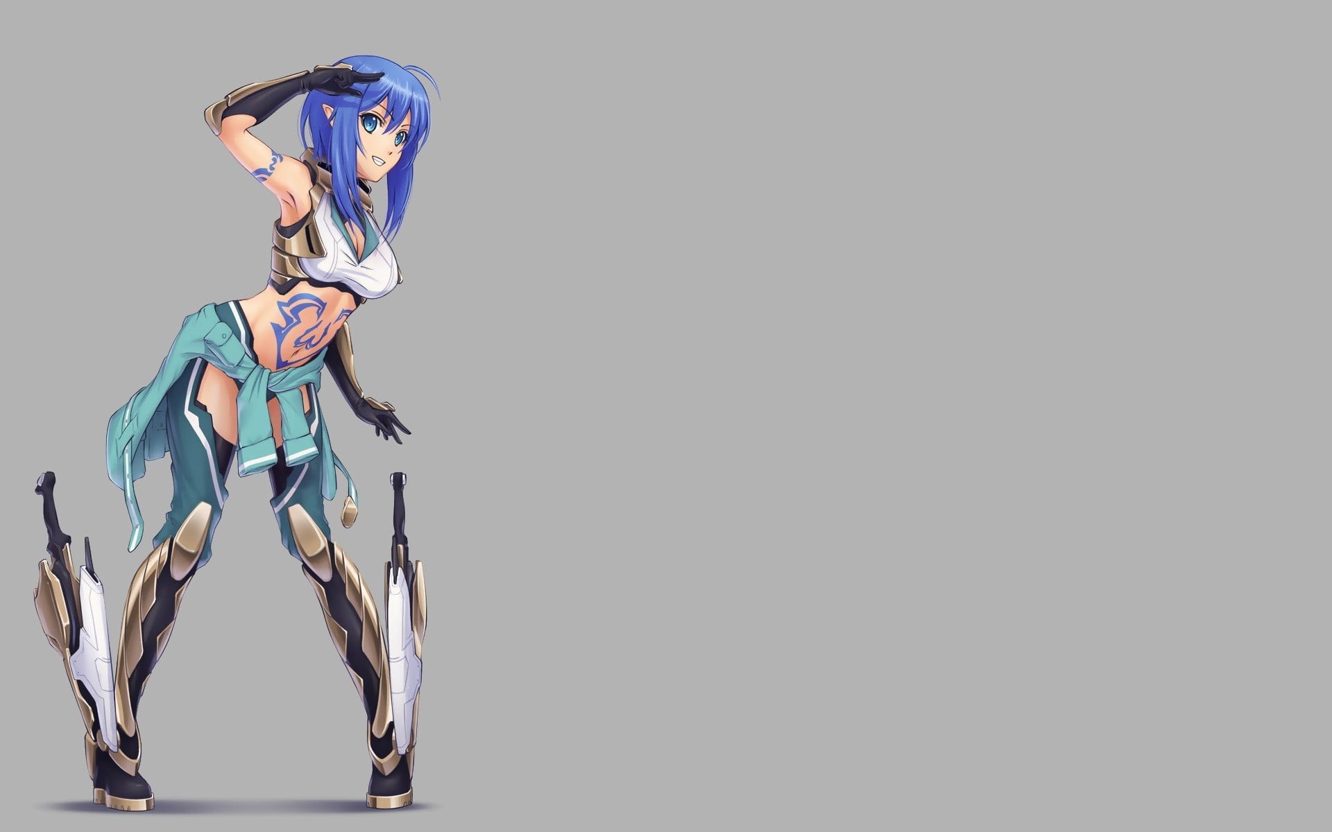 original characters, copy space, haired, obscured face, arms raised, human body part, 1080P, anime girls, beautiful woman, women, short hair, human arm, HD Wallpaper