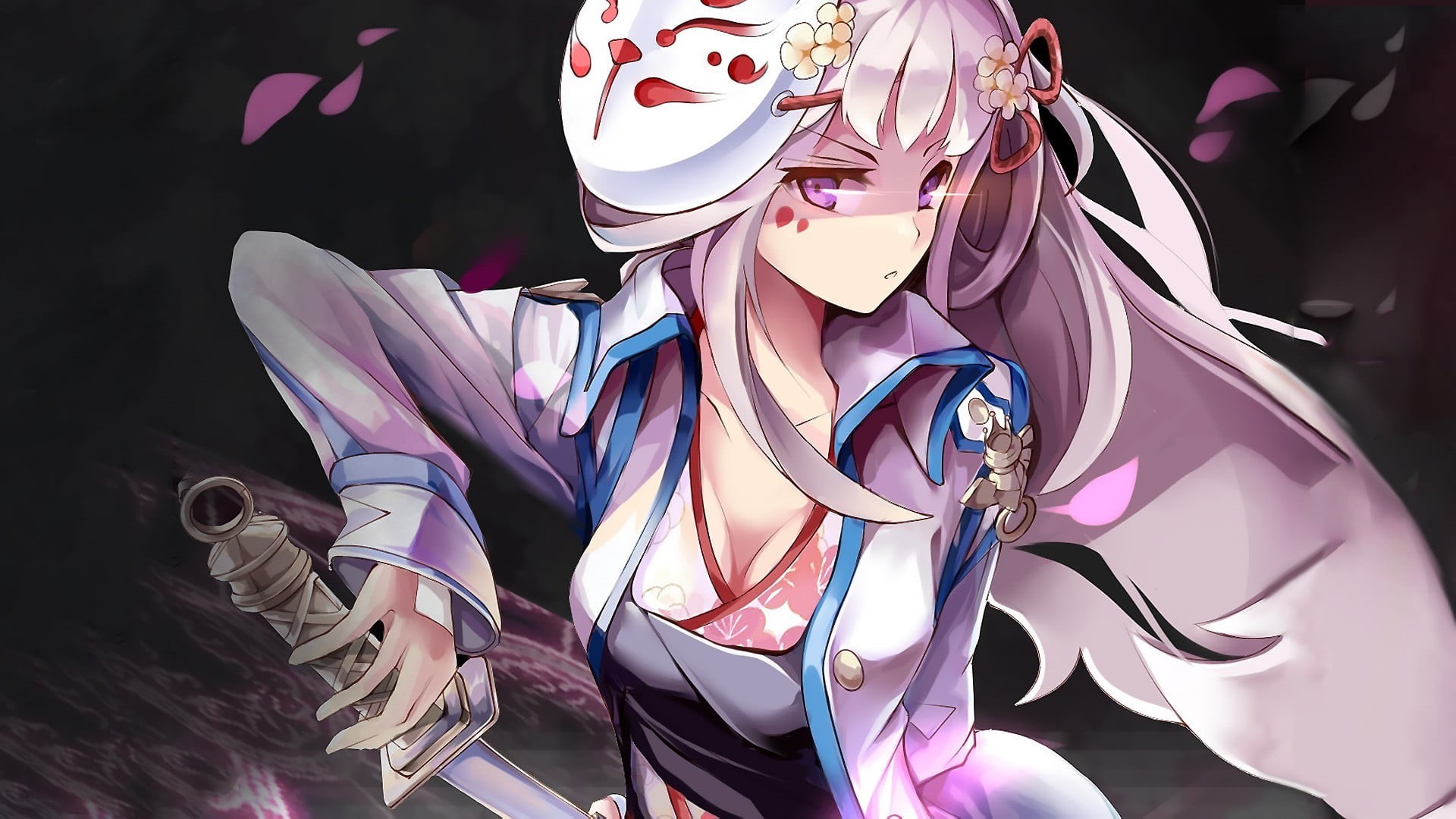 no people, anime, day, female, celebration, 1080P, creativity, anime girls, pink, still life, clothing, Sword Girls (game), representation, indoors, costume, HD Wallpaper