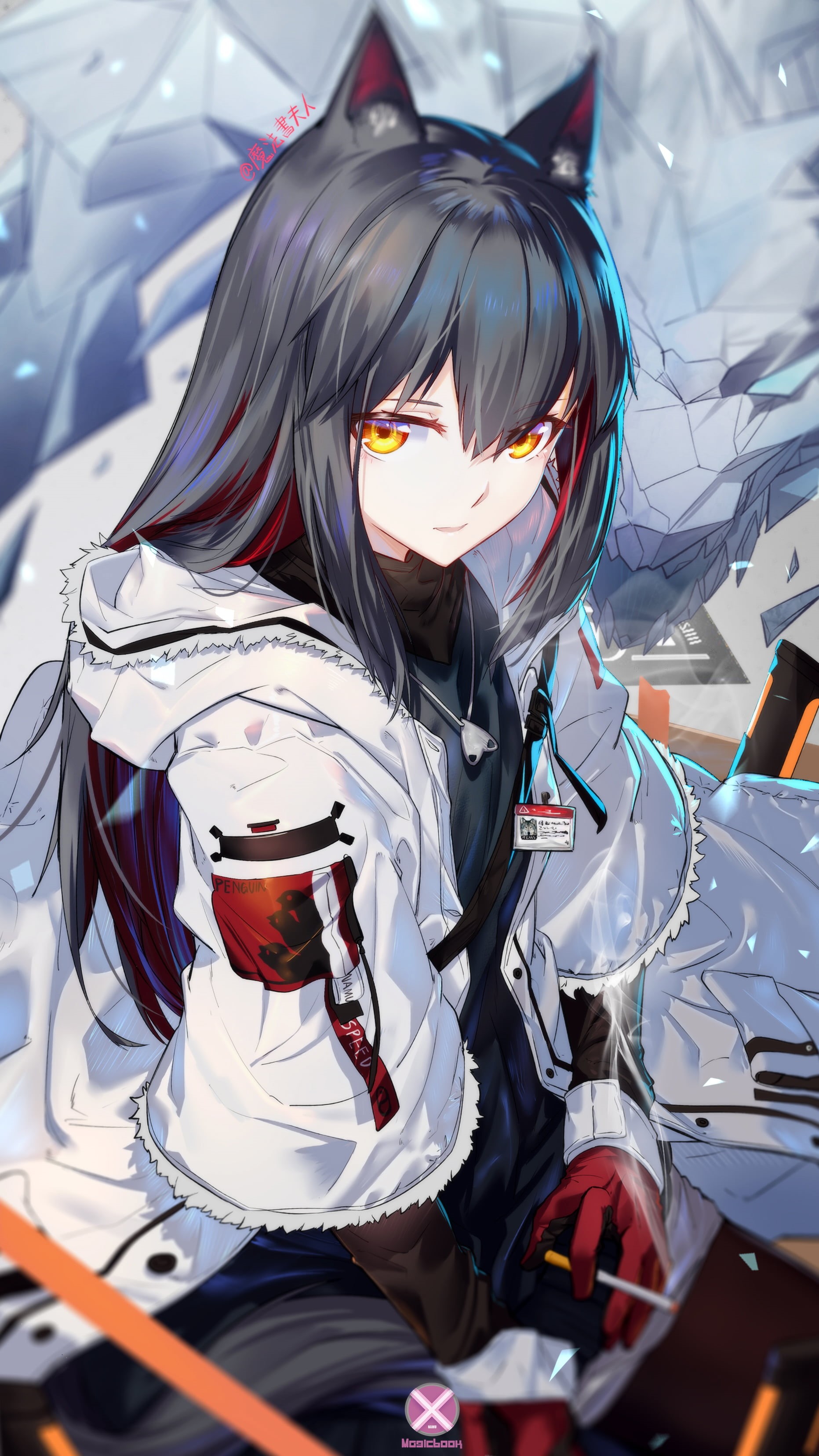 anime girls, portrait display, artwork, 2K, vertical, anime, digital art, Phone HD Wallpaper