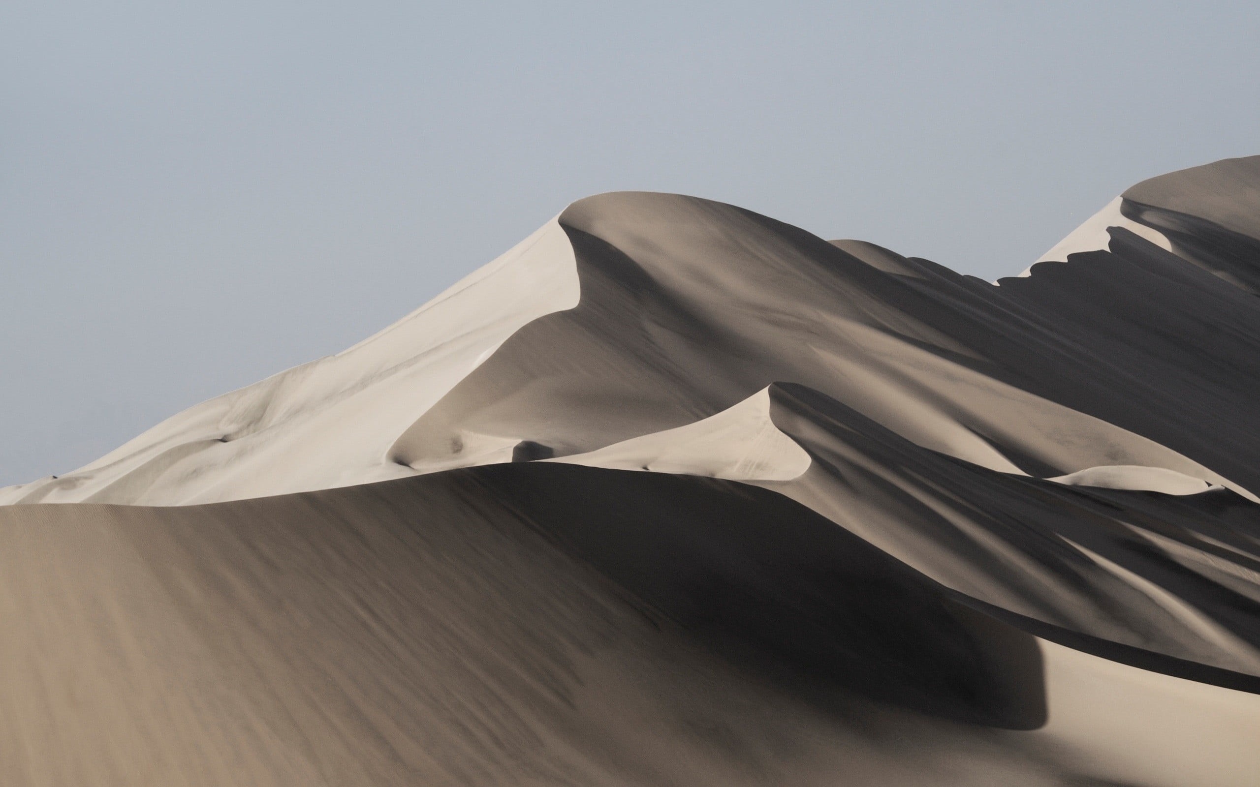 mountain, tranquil scene, scenics, 2K, outdoors, day, low angle view, dessert, sand Dune, beauty in nature, patriotism, landscape, sahara Desert, backgrounds, HD Wallpaper