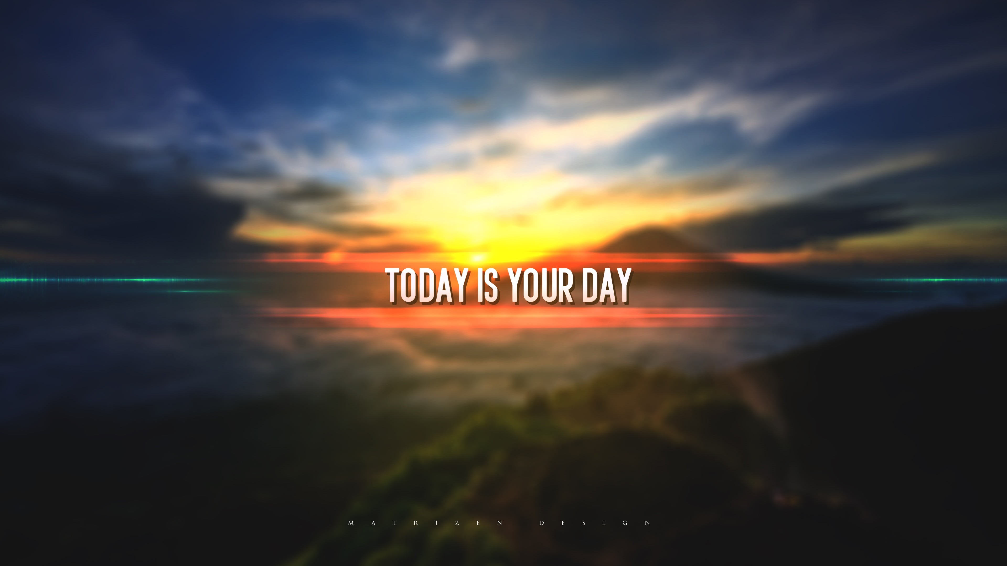 2D, sky, 4K, reflection, beauty in nature, water, depth of field, motion, typography, outdoors, horizon, digital art, text, mountains, scenics - nature, HD Wallpaper
