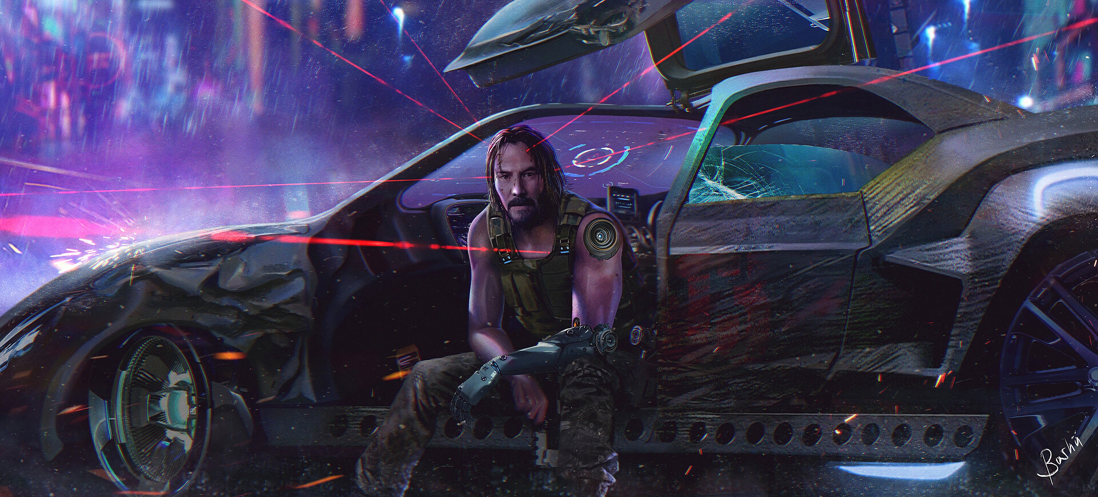 Keanu Reeves, Cyberpunk 2077, 4K, Video Game, HD Wallpaper