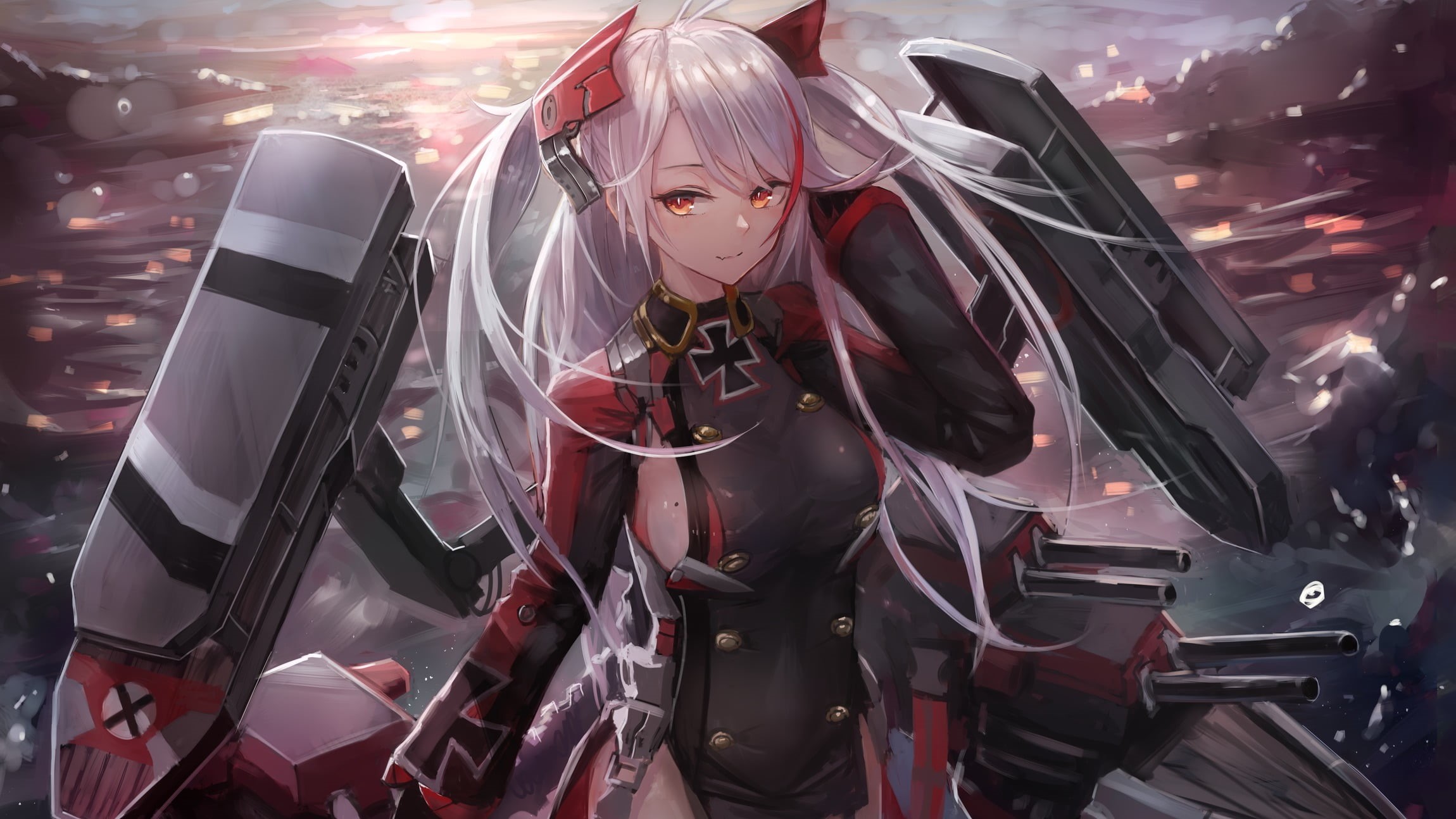 representation, anime, arts culture and entertainment, celebration, mask, human representation, retail display, red, female likeness, Prinz Eugen (Azur Lane), HD Wallpaper