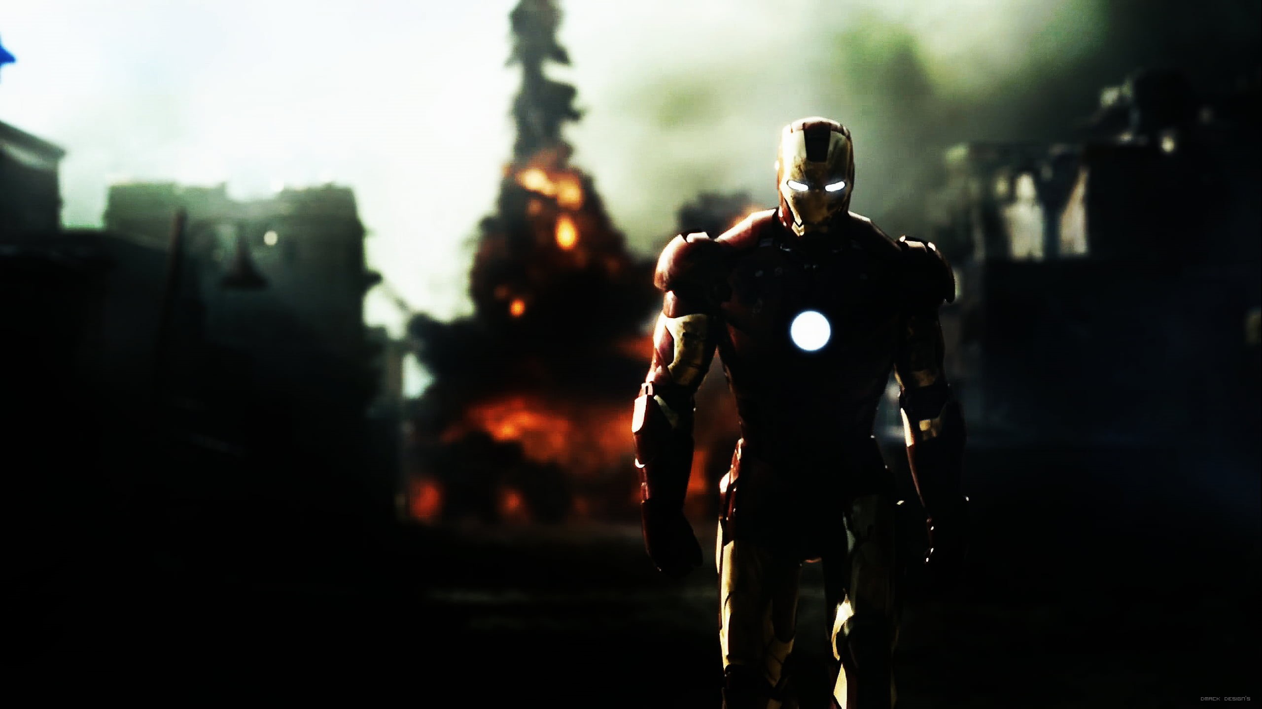 one person, Marvel Comics, front view, full length, city, nature, Marvel Cinematic Universe, outdoors, architecture, young adult, 2K, street, Tony Stark, HD Wallpaper