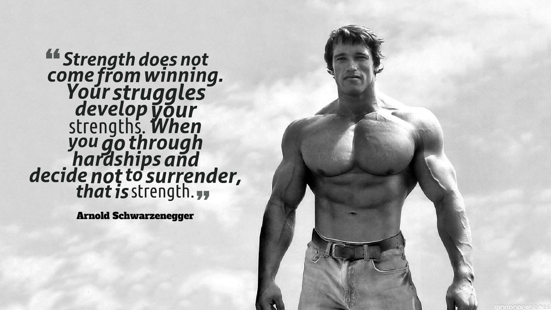 quote, Arnold Schwarzenegger, motivational, 1080P, HD Wallpaper