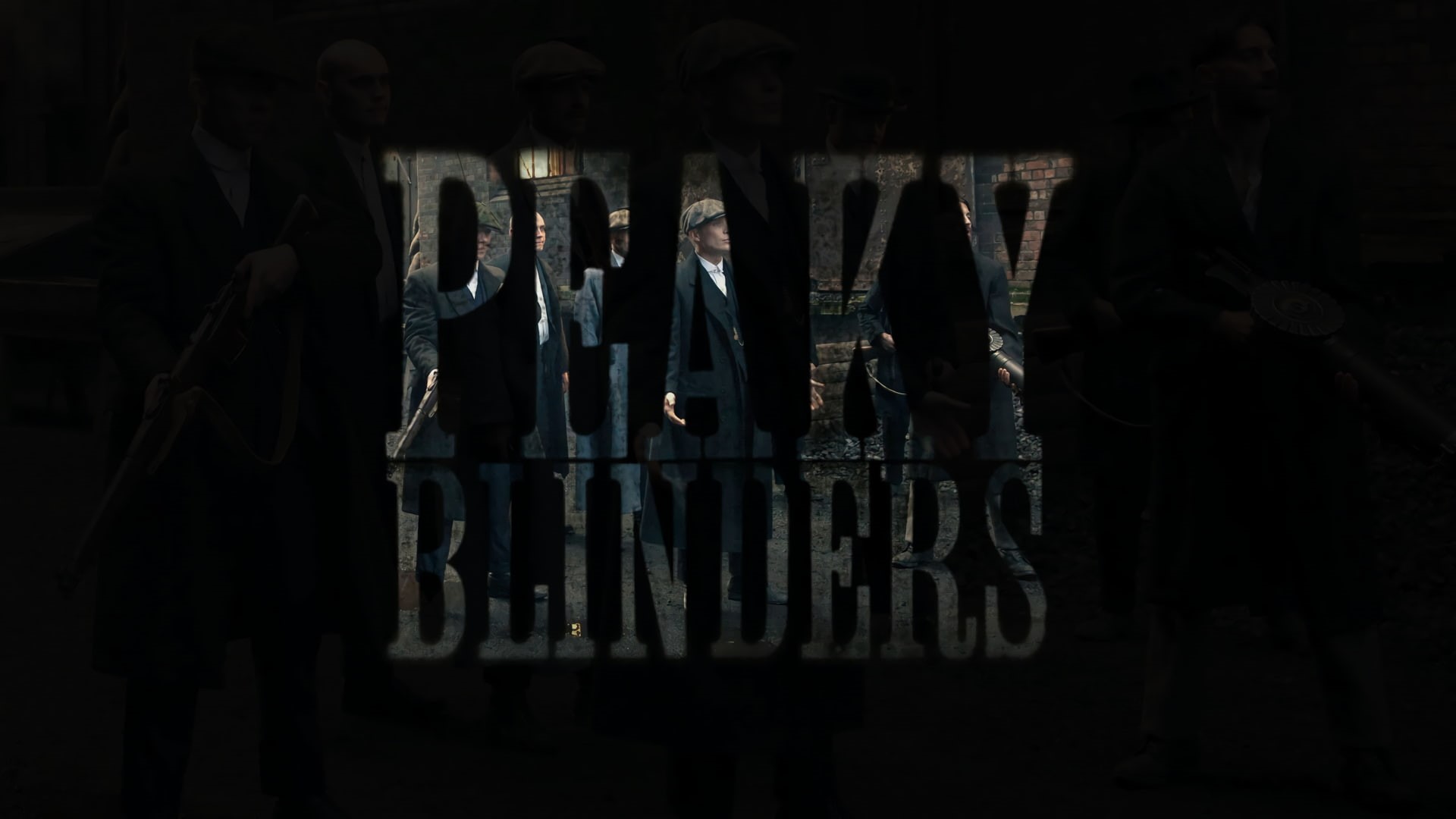clothing, men, Peaky Blinders, typography, standing, Cillian Murphy, togetherness, Thomas Shelby, reflection, the past, medium group of people, women, built structure, HD Wallpaper