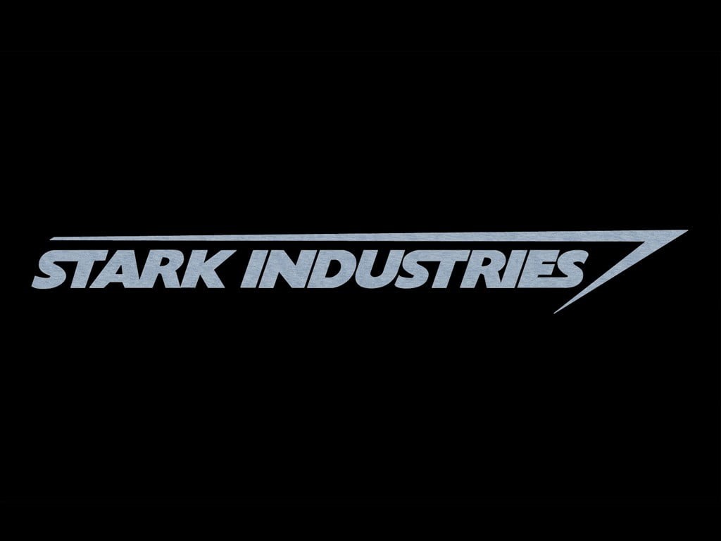 non-western script, sign, marvel, Stark Industries, single word, information, industries, indoors, black background, 480P, illuminated, communication, HD Wallpaper