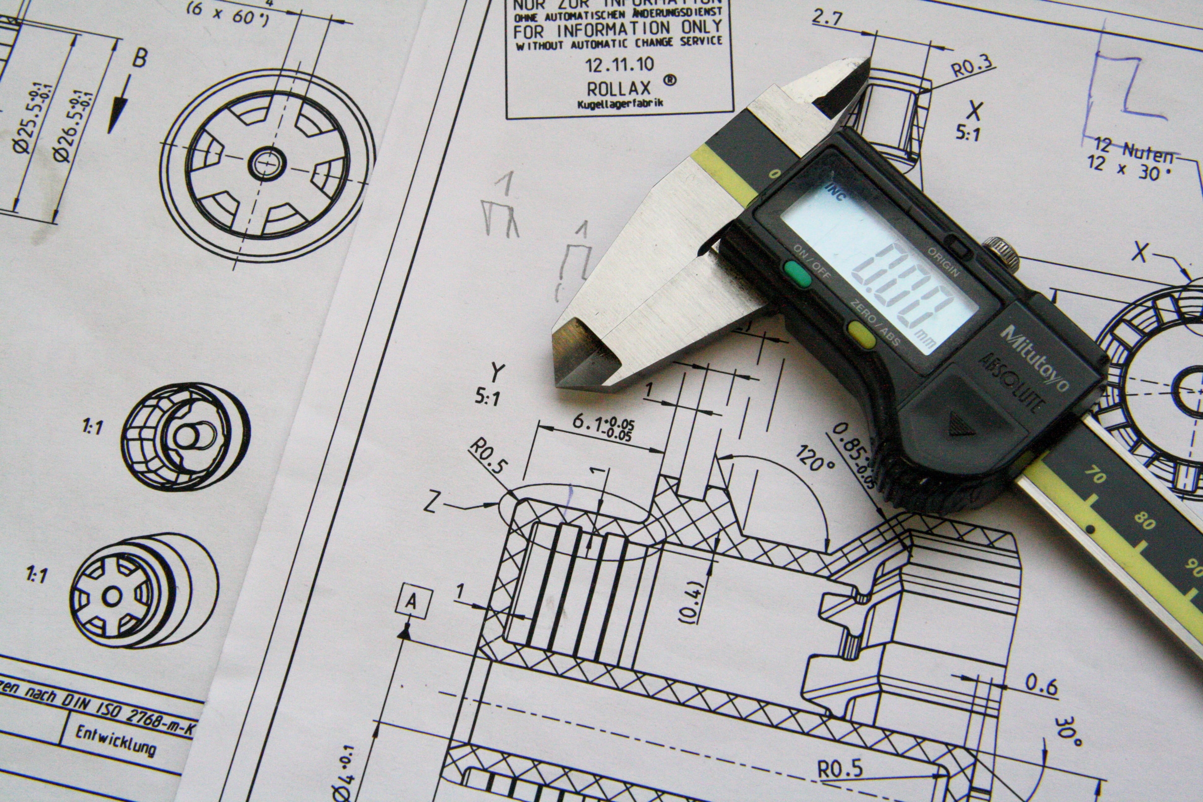 paper, architecture, 4K, construction industry, technical device, design, planning, indoors, calipers, high angle view, people, caliper, activity, technology, HD Wallpaper