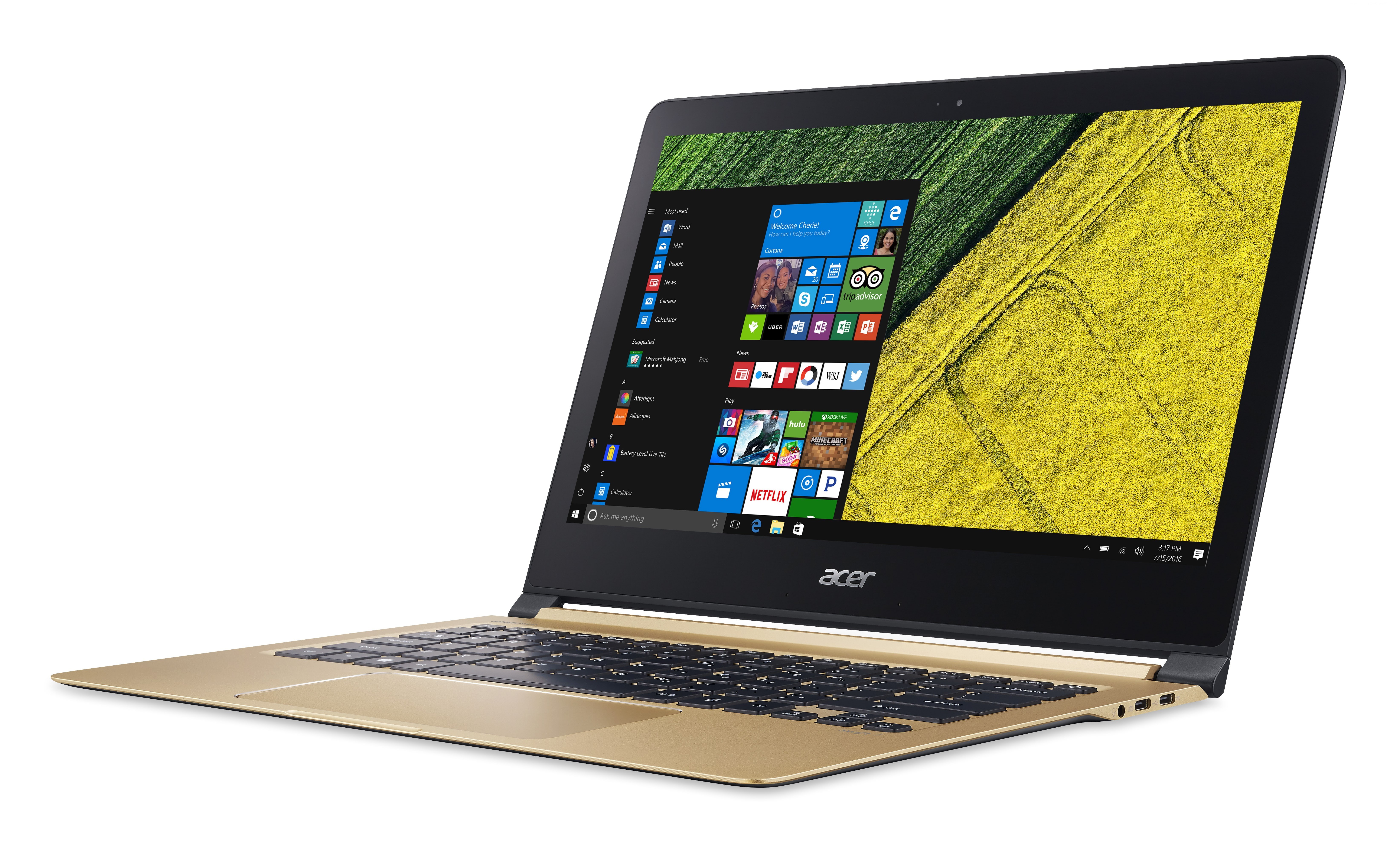 CES 2018, Acer Aspire Swift 7, 5K, 5k, HD Wallpaper