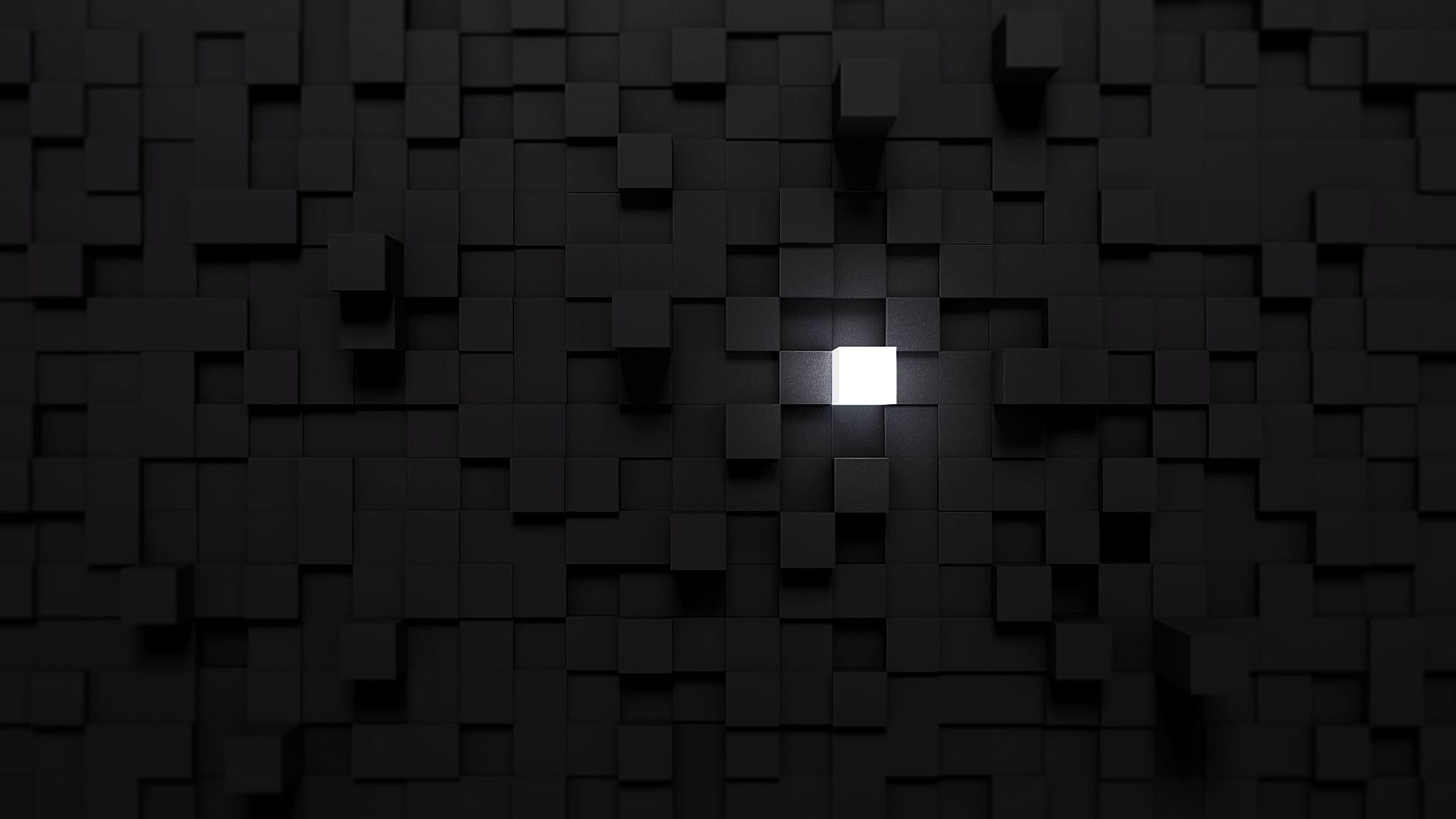 geometric shape, glowing, full frame, cube, concrete, built structure, hole, lighting equipment, indoors, design, night, beige, light, architecture, wall - building feature, HD Wallpaper