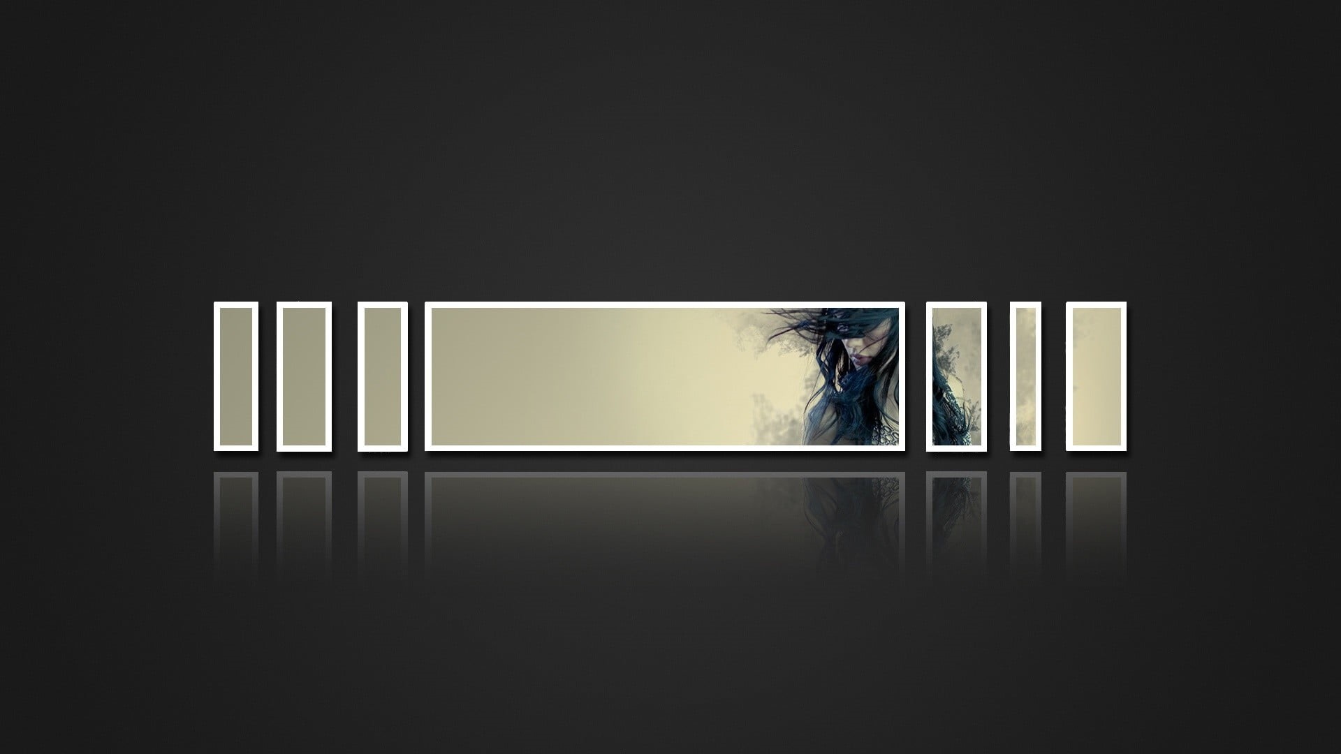 illuminated, one person, 1080P, lifestyles, window, black background, indoors, black, night, digital art, white, dark, built structure, simple background, HD Wallpaper