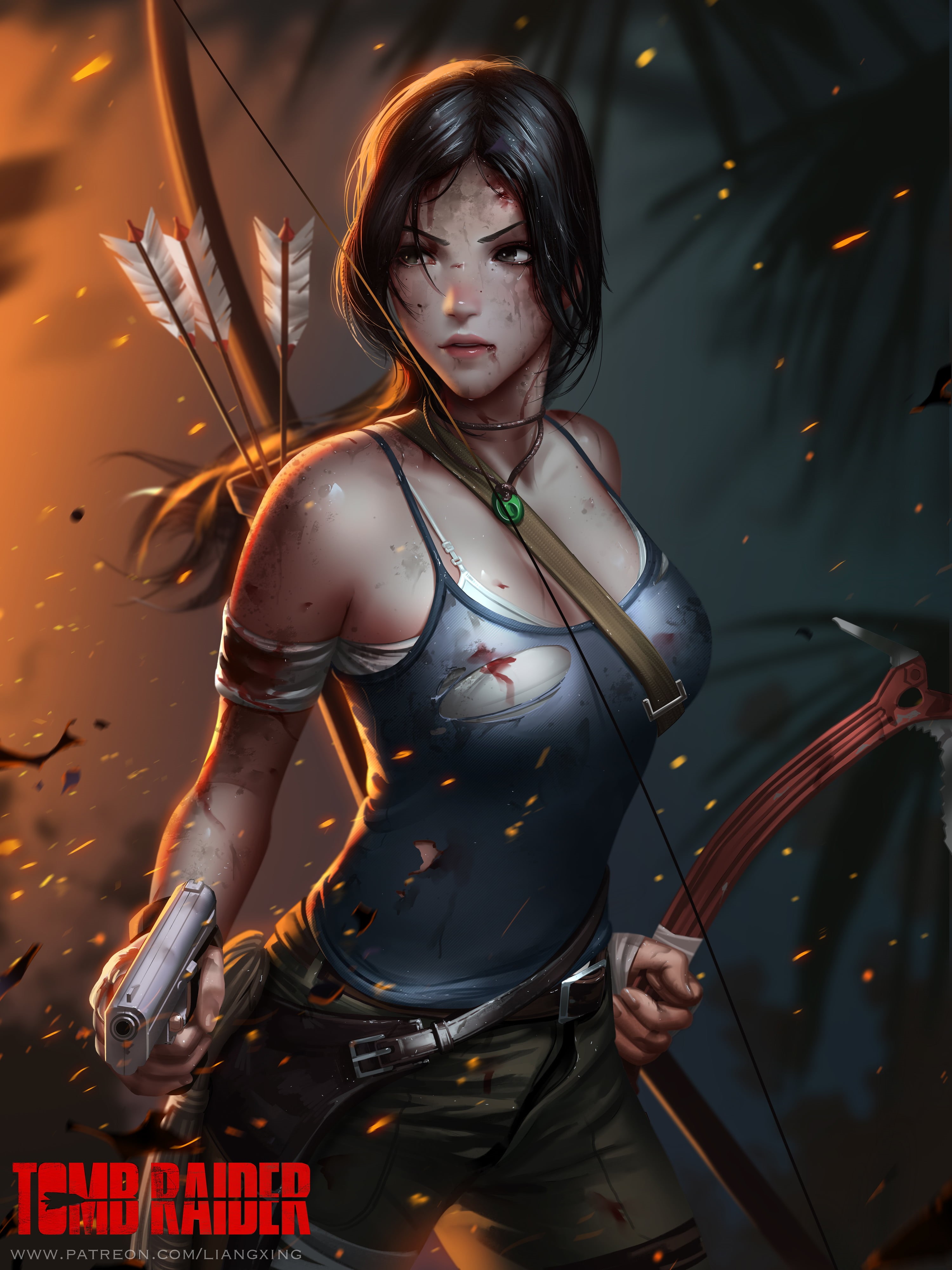 portrait, heroes, brunette, hair, hairstyle, portrait display, women, application, weapon, artwork, torso, young women, one person, futuristic, Phone HD Wallpaper