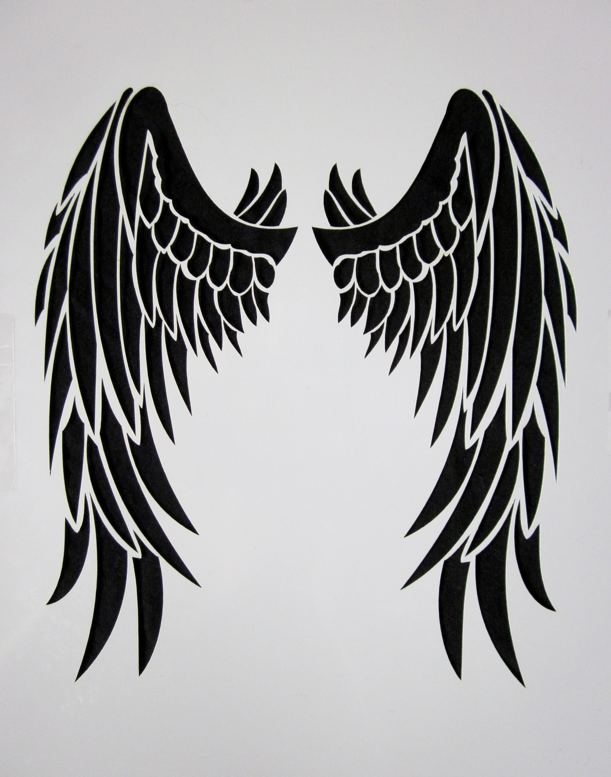 creativity, copy space, low angle view, wings shirt, craft, paint, sky, do it yourself, animal representation, painting, black and white, silver, nature, Phone HD Wallpaper