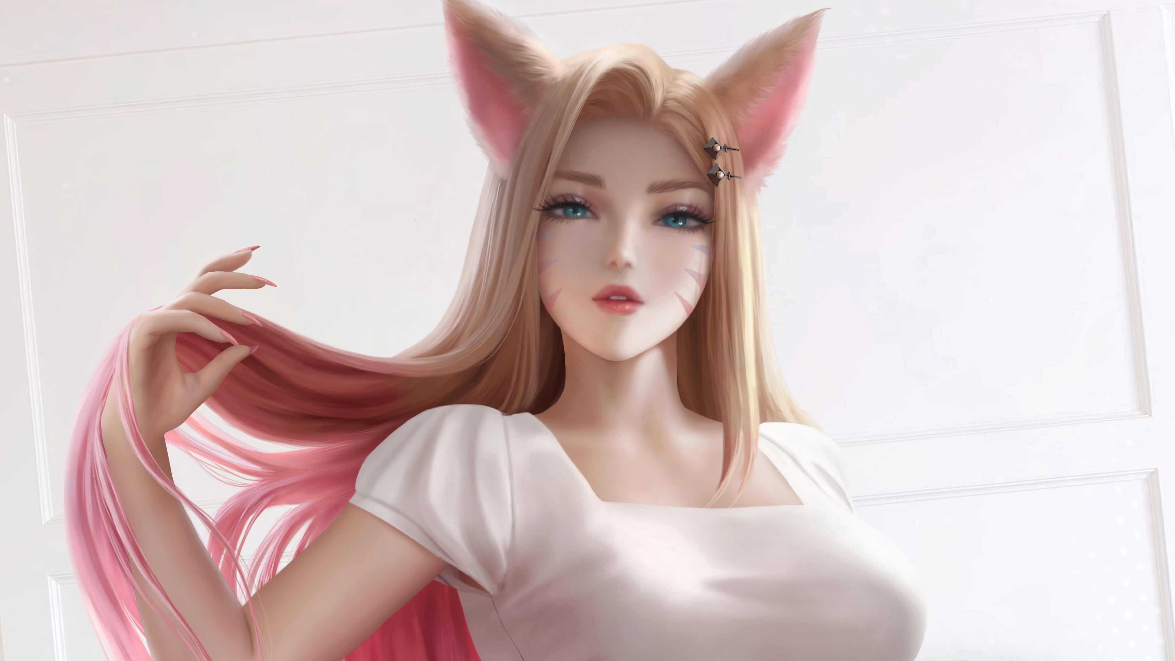fictional character, KDA Ahri, Ahri, Ahri (League of Legends), League of Legends, video games, 4K, HD Wallpaper