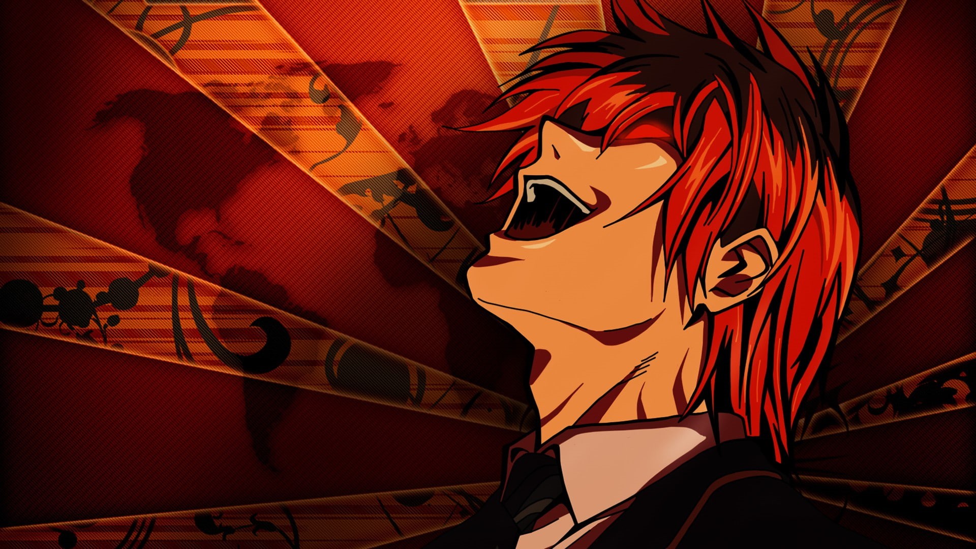 reflection, sunset, built structure, city, fictional, no people, day, sky, nature, pattern, haired, transportation, travel, mode of transportation, anime, HD Wallpaper