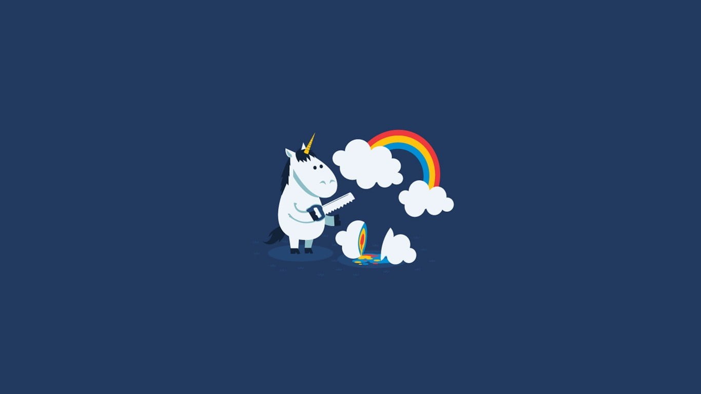 unicorns, candle, glowing, representation, blue background, humor, white color, vector, pets, animal, white, sweet food, indoors, illuminated, domestic Animals, HD Wallpaper